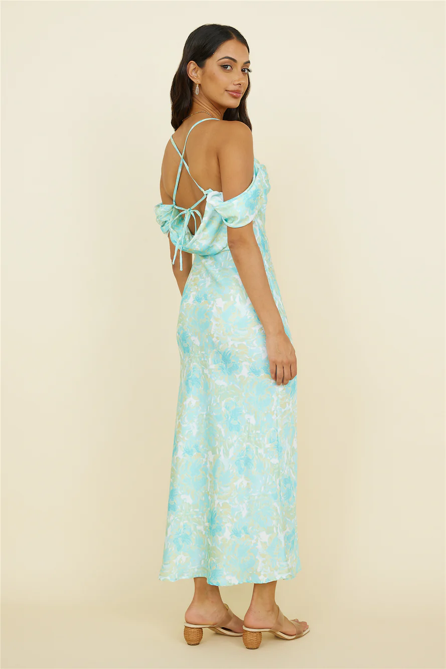 Busy Dancing Maxi Dress Green