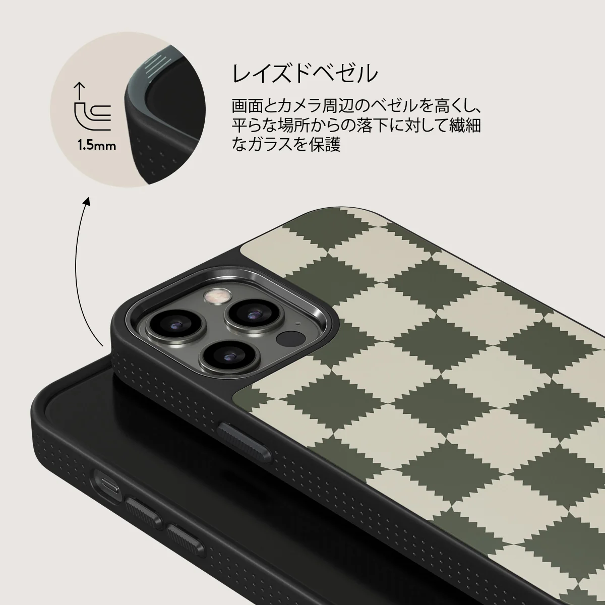 Retro Grid - iPhone 12 Pro Max ケース