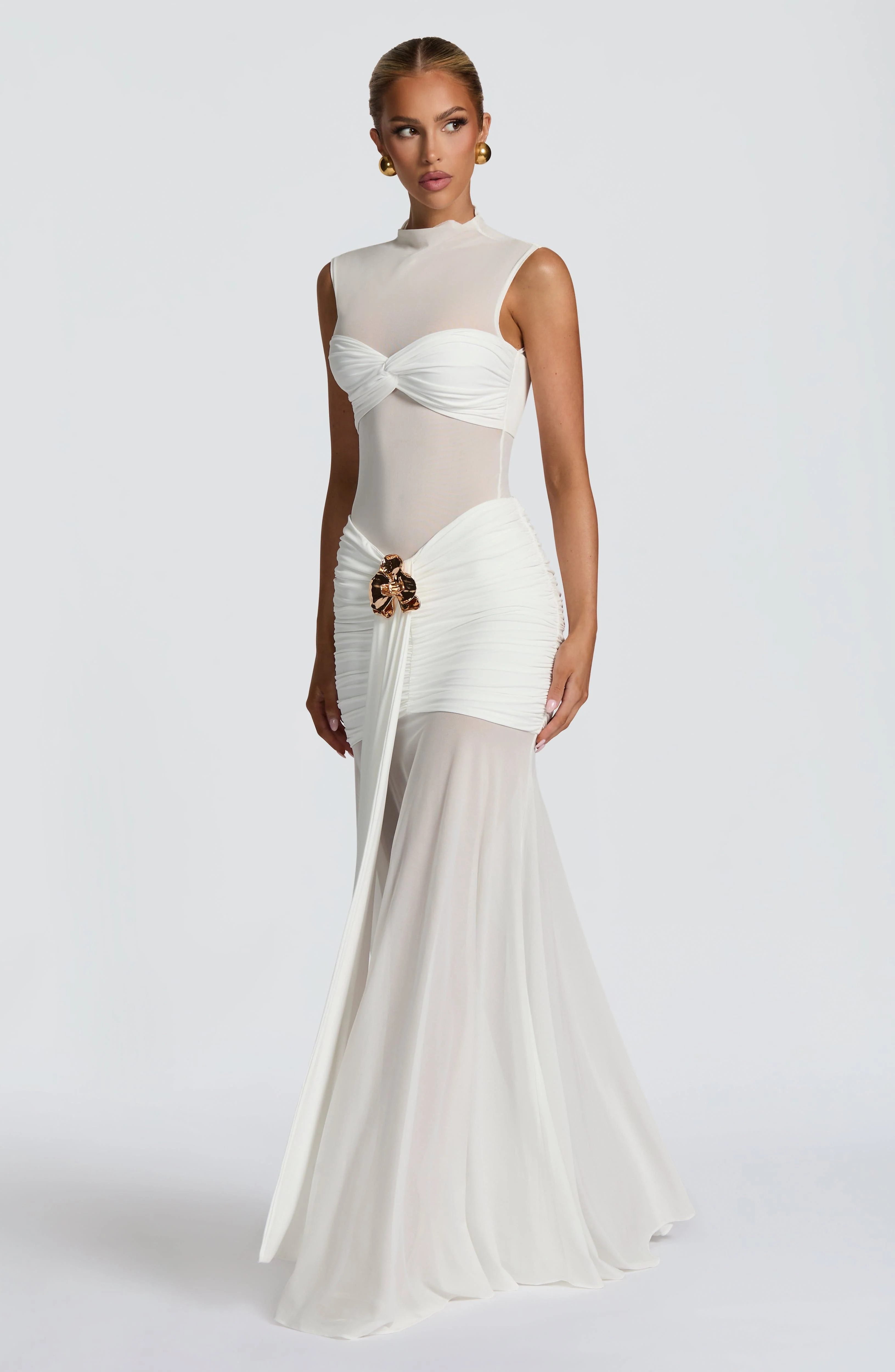 Fae Maxi Skirt - White
