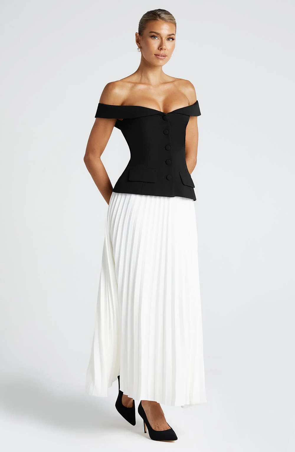 Penny Midi Skirt - Ivory