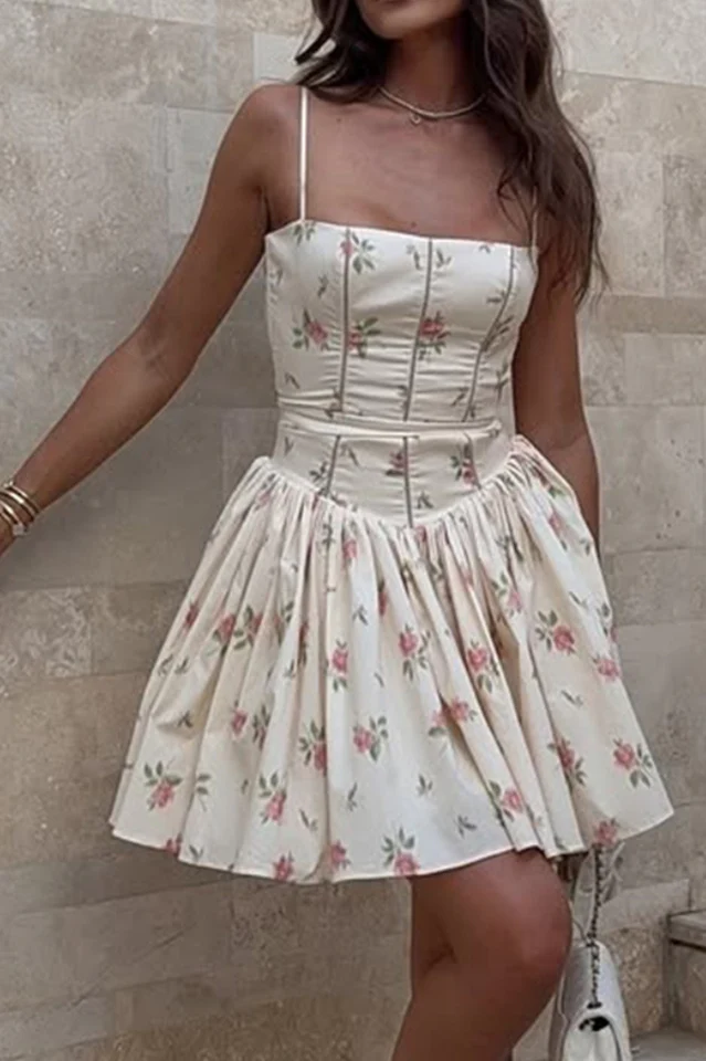 Ysabella Stretch Cotton Mini Sundress