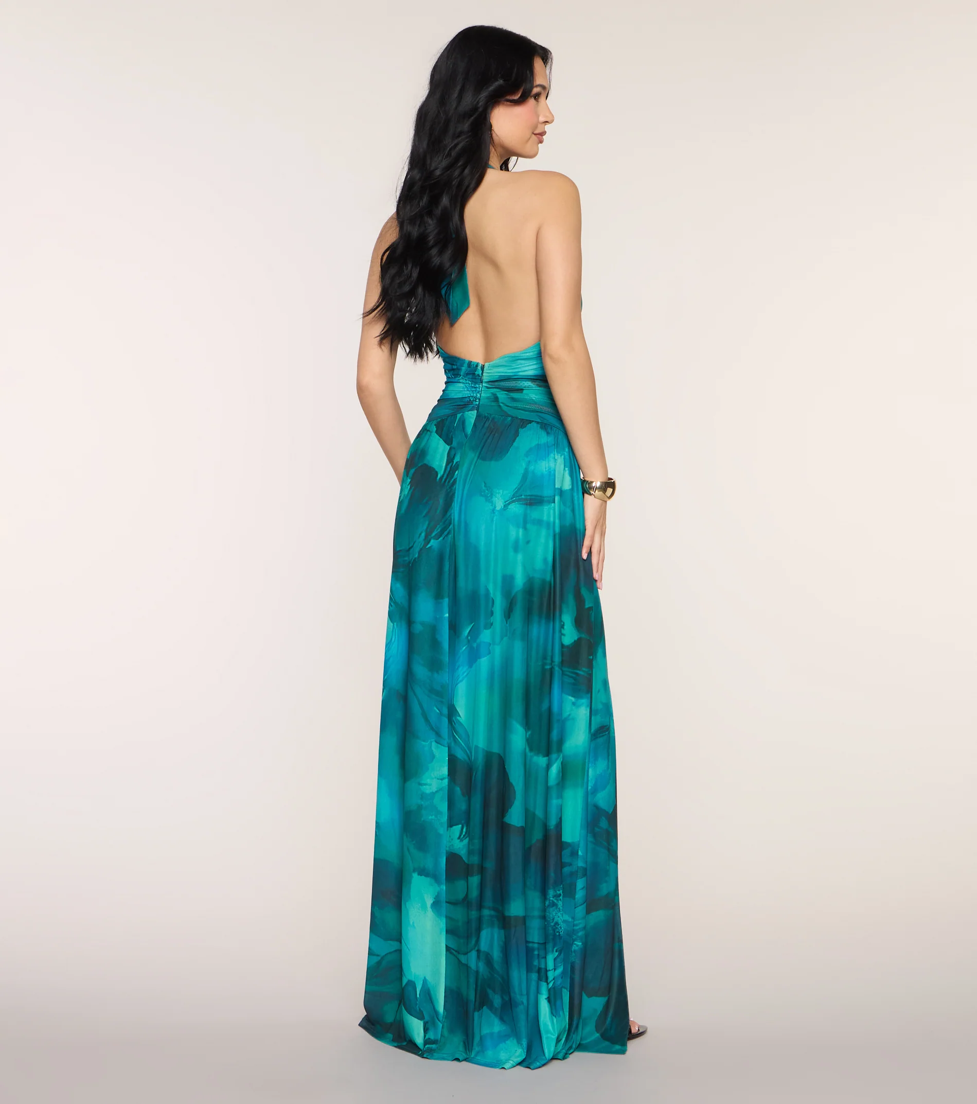 Katana Abstract A-Line Formal Dress