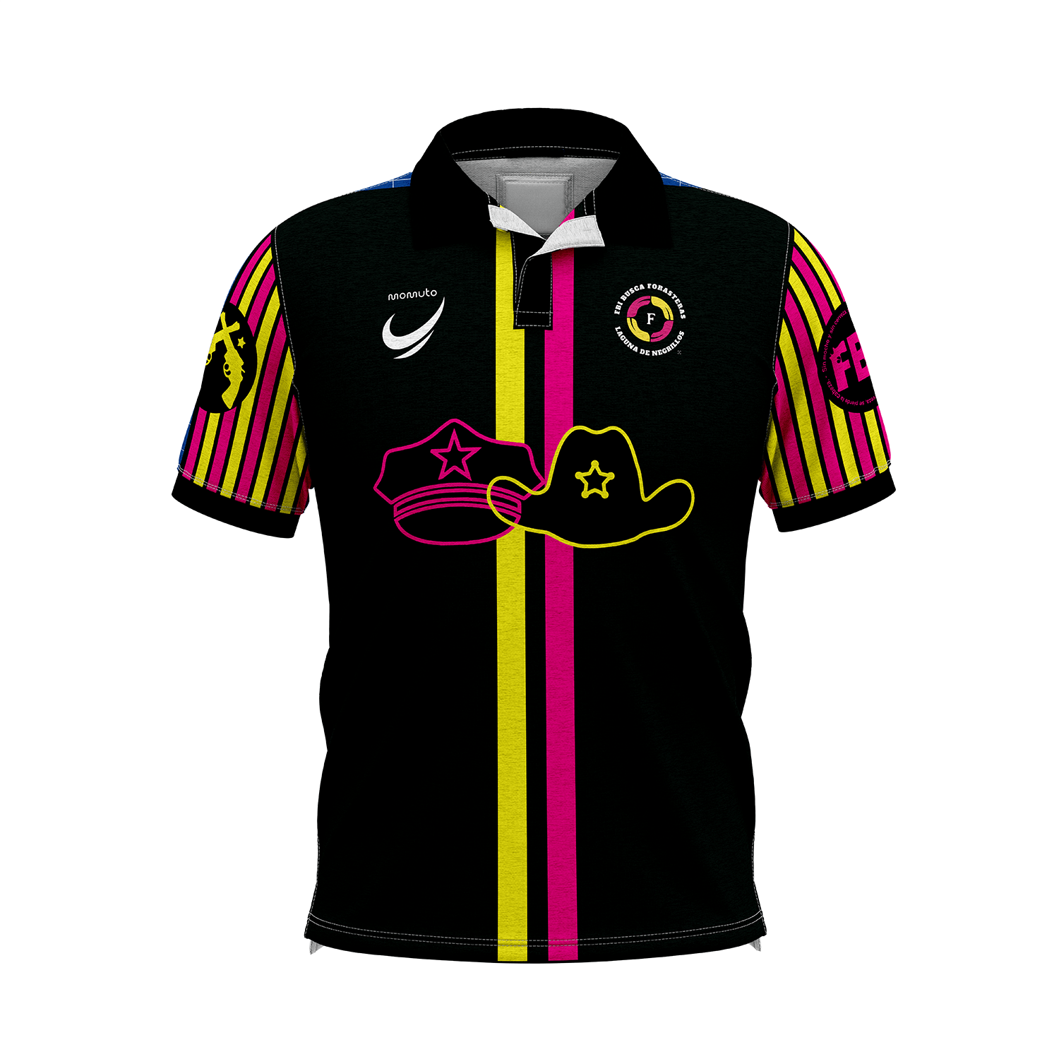 Camiseta tipo polo FBI Busca Forasteras