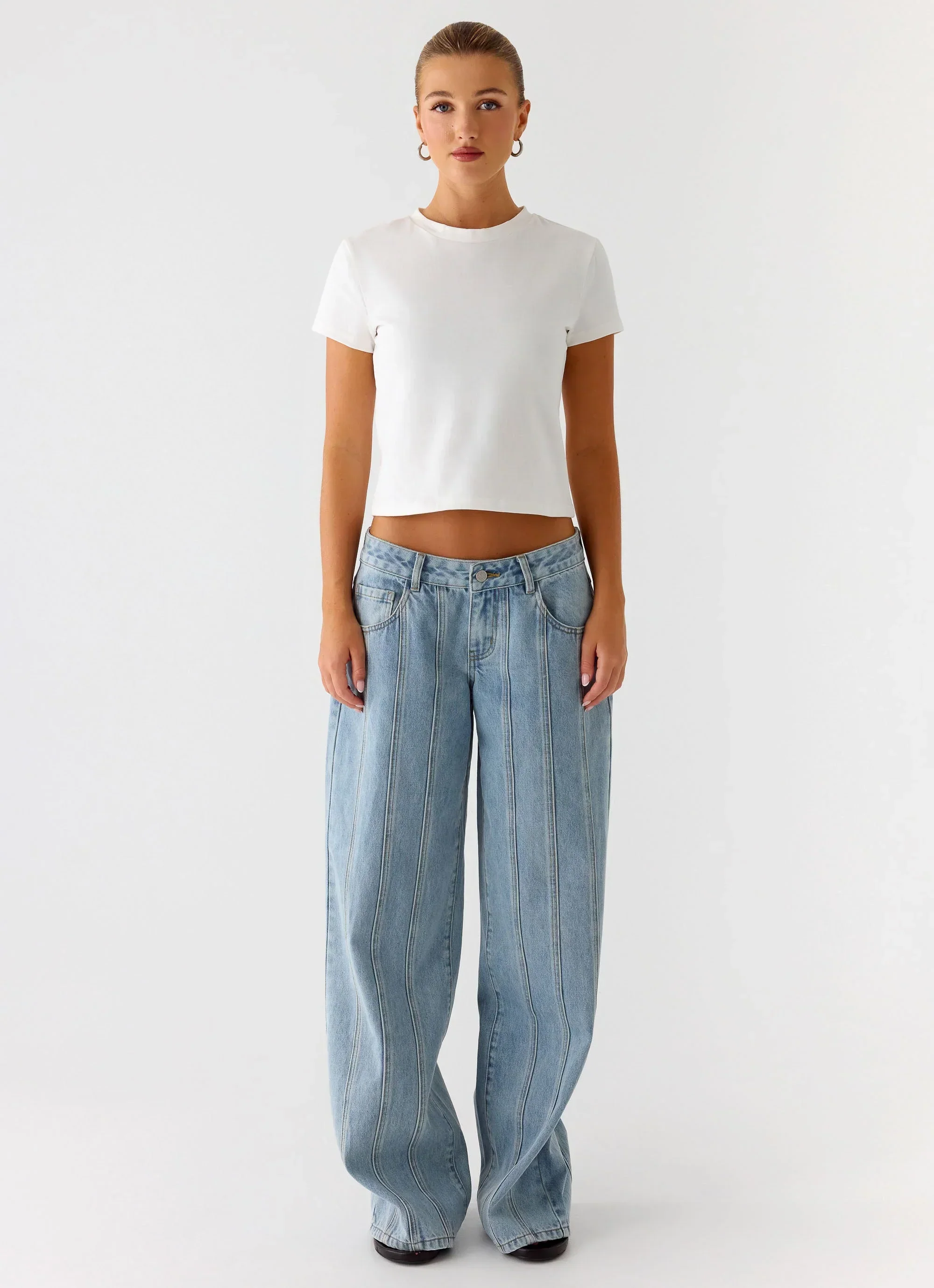 Lamont Baby Tee - White