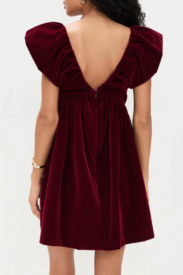 Endless Rose Velvet Bow Mini Dress