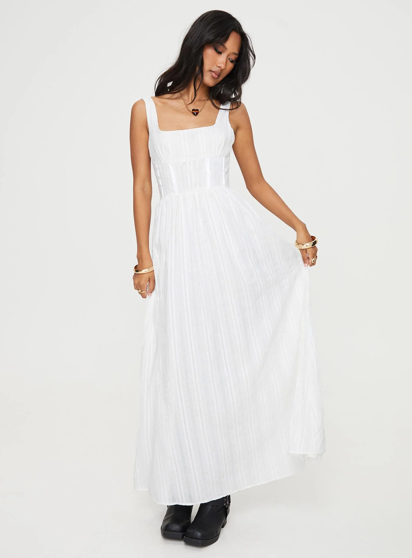 Lorinda Maxi Dress White