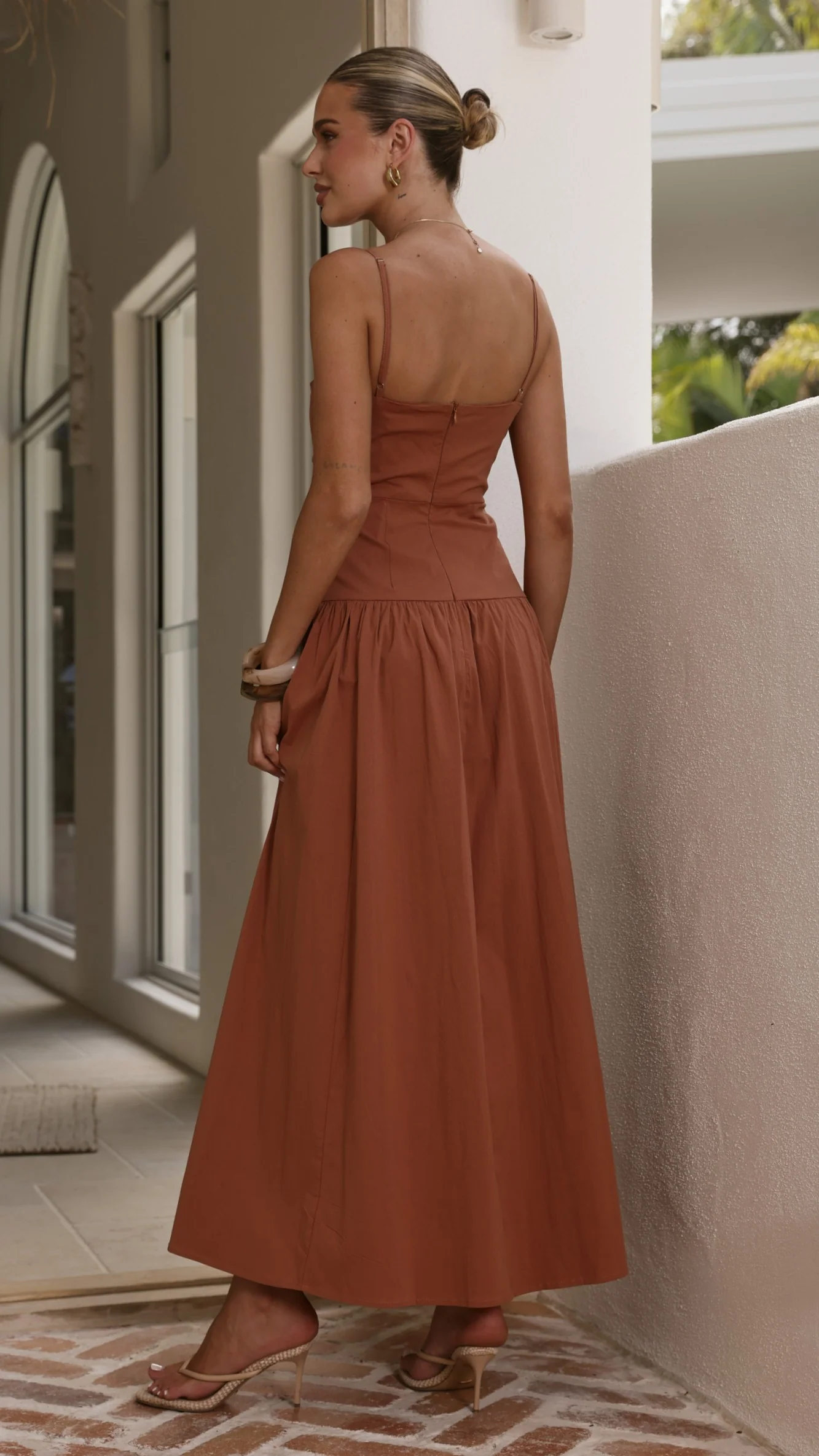 Raziela Maxi Dress - Terracotta