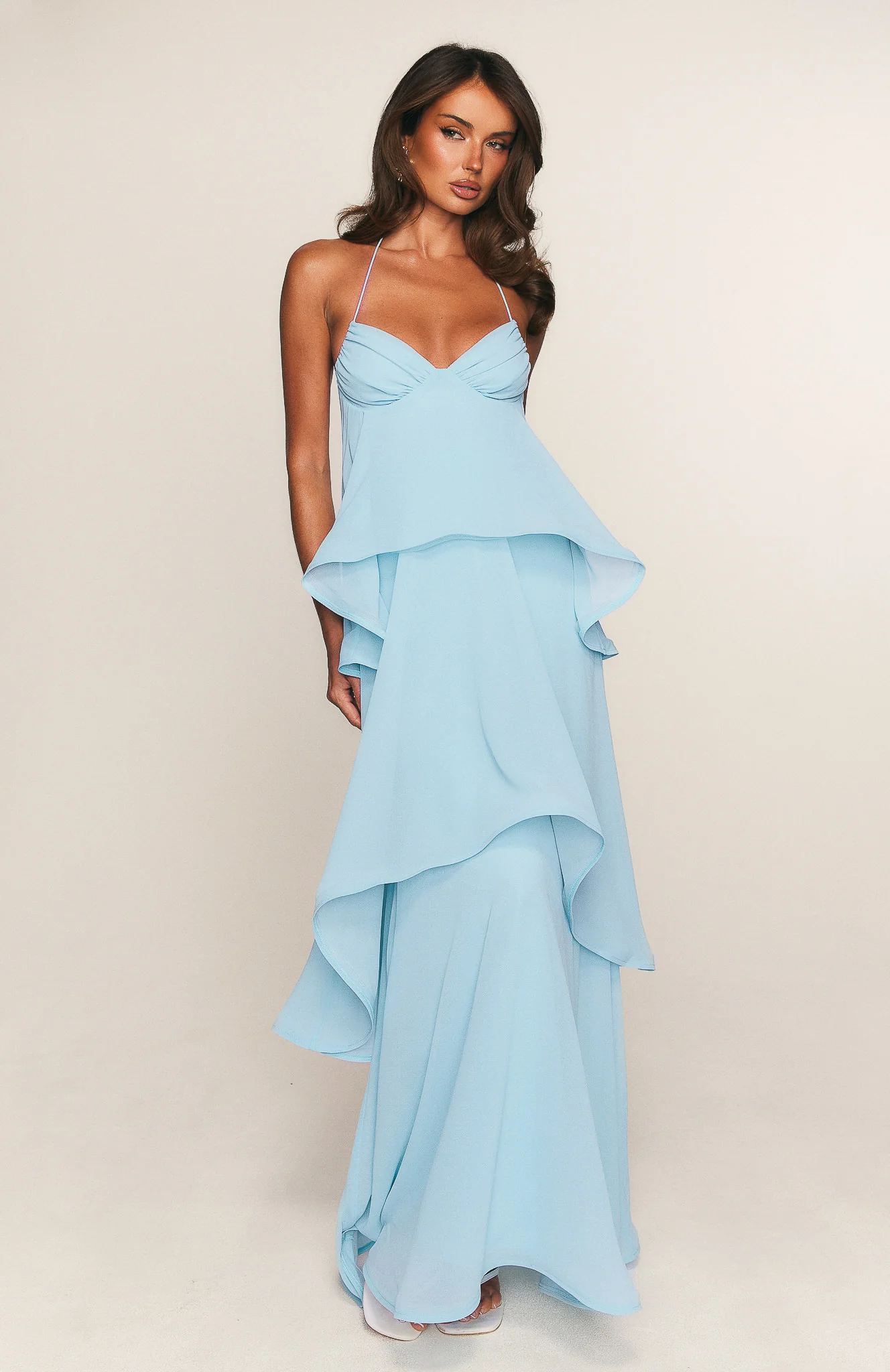 Twirl With Me Maxi Dress Baby Blue