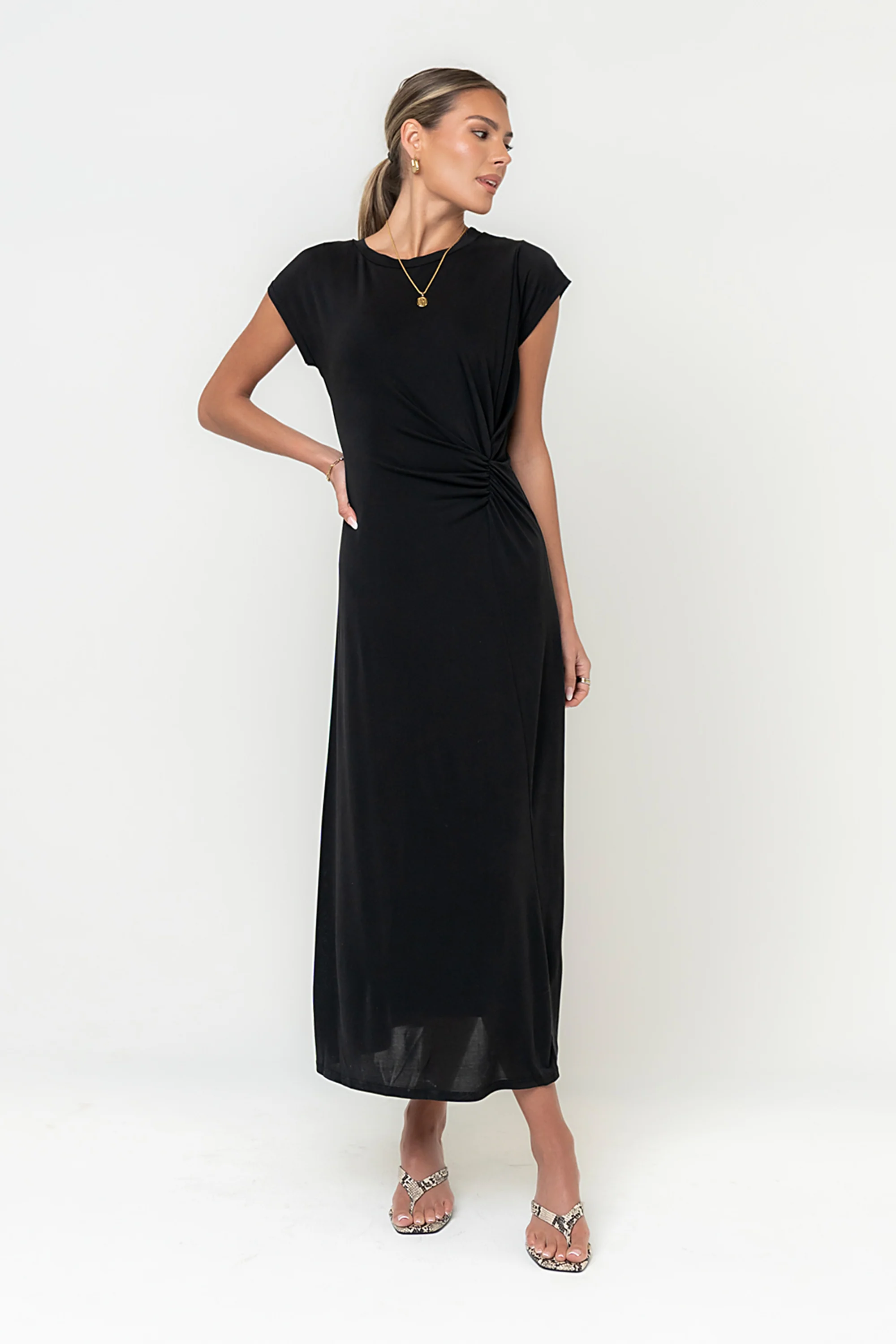 Quinn Gathered Maxi Dress