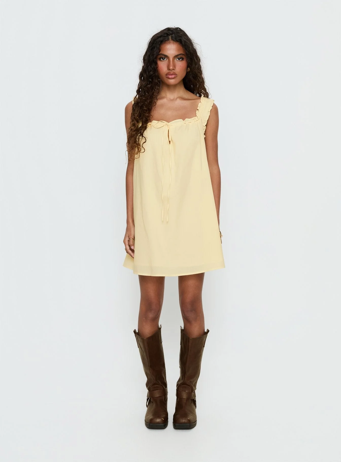Swing Mini Dress Lemon