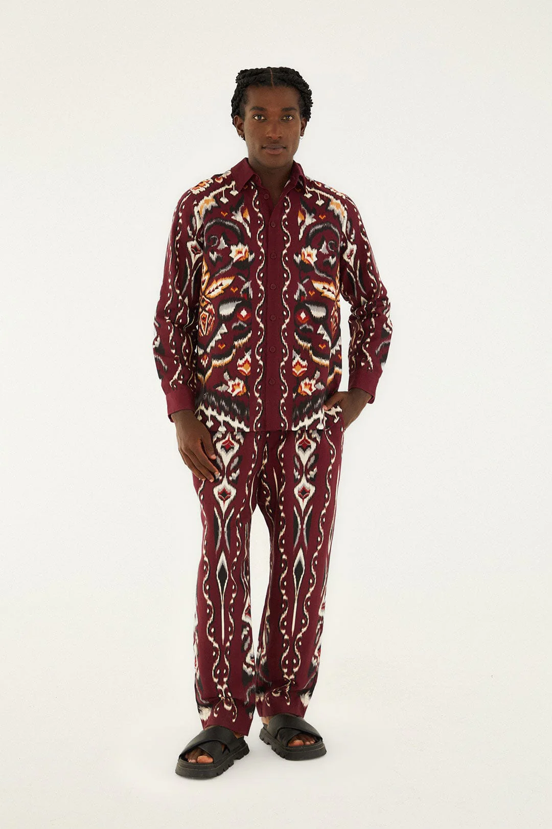 Sand Ainika Pineapple Ikat Shirt