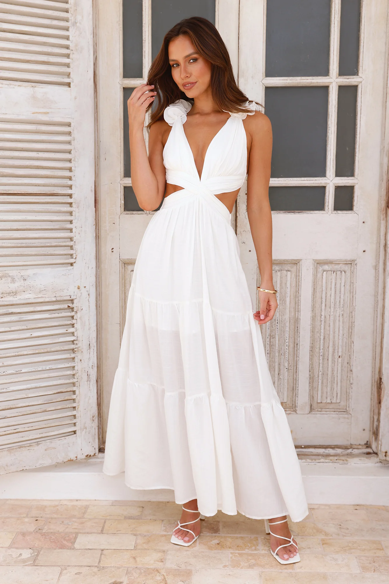 Moonlight Dance Maxi Dress White - luluinthesky