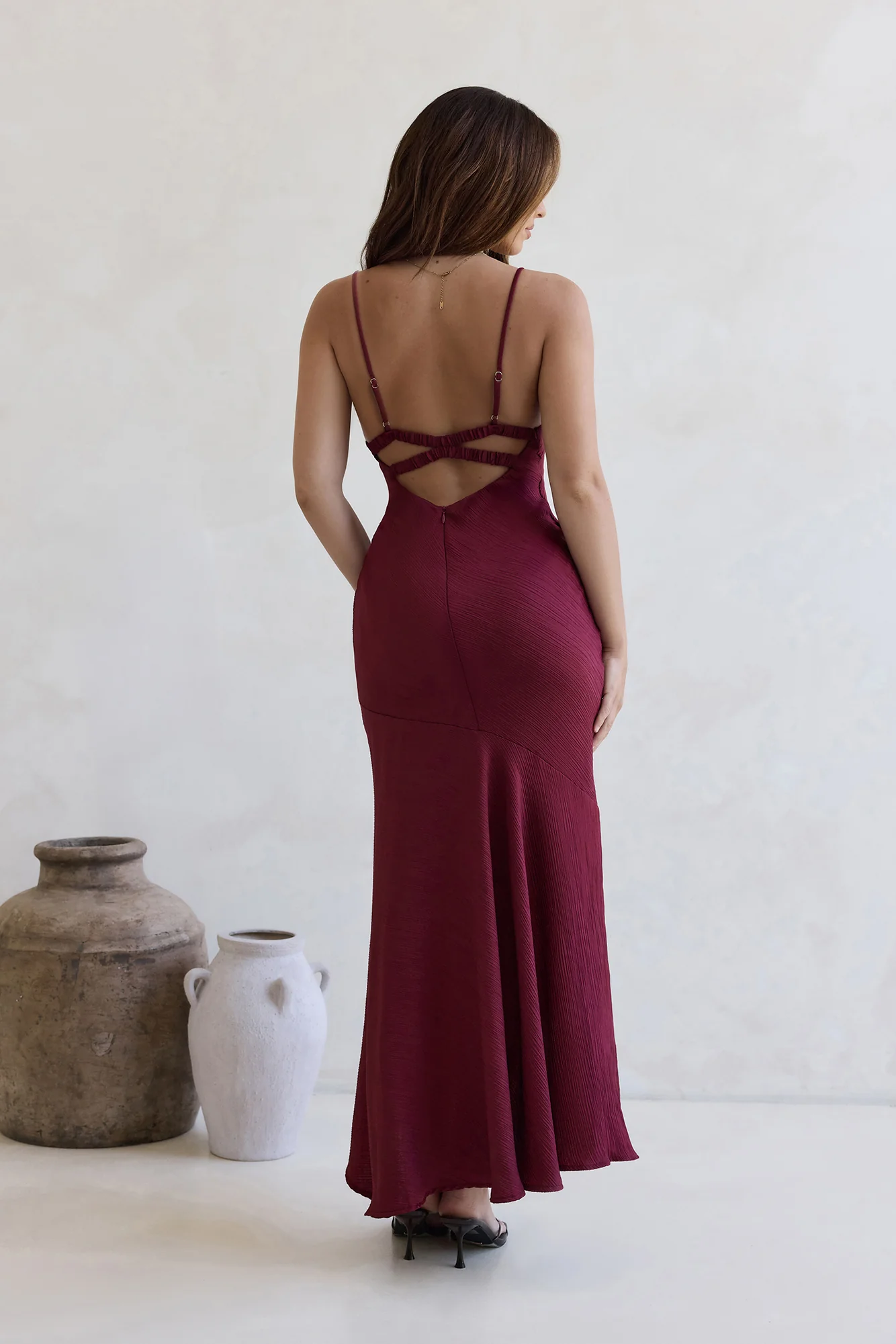 Moving Moments Maxi Dress Burgundy - luluinthesky