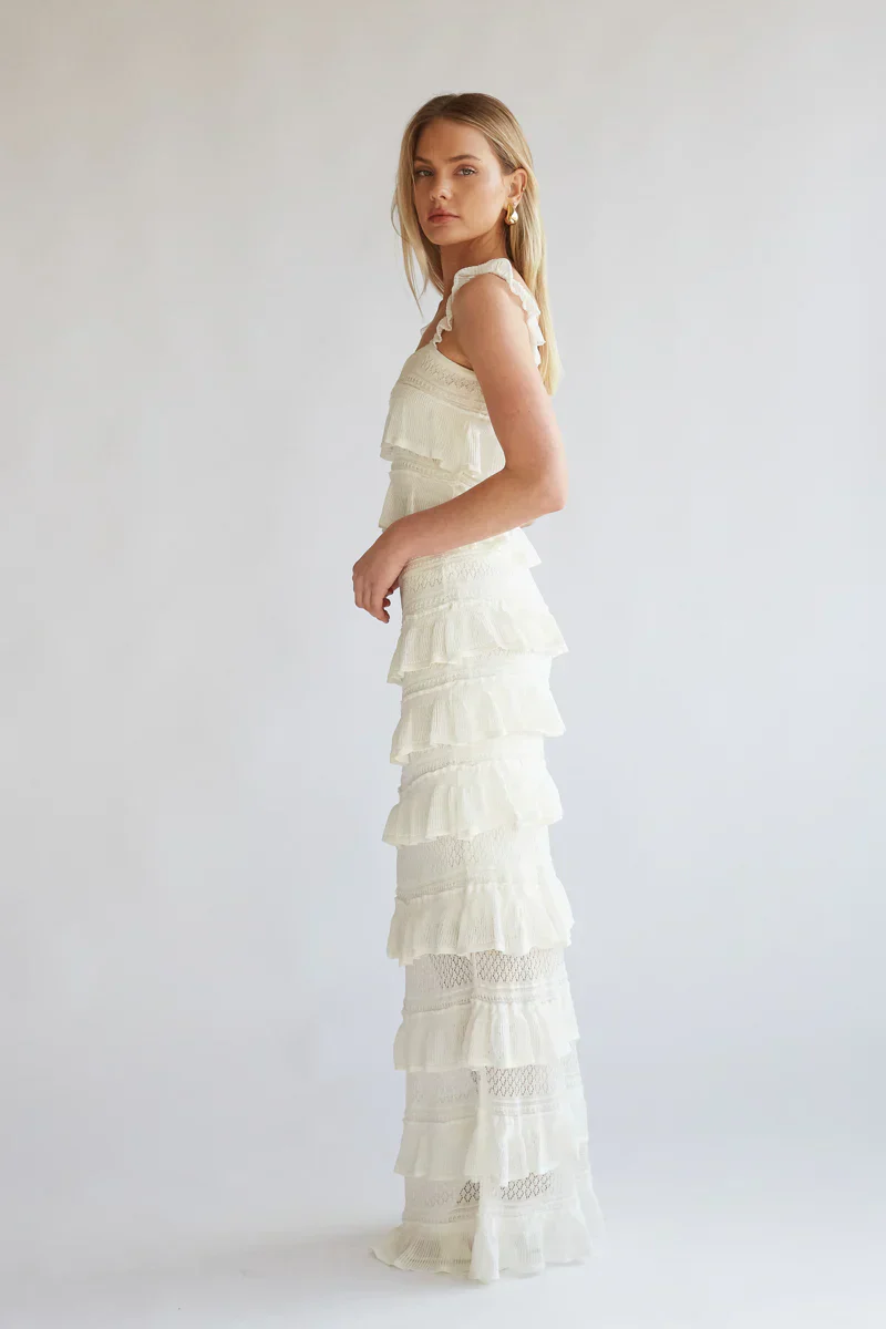 Colette Crochet Top and Maxi Skirt Set