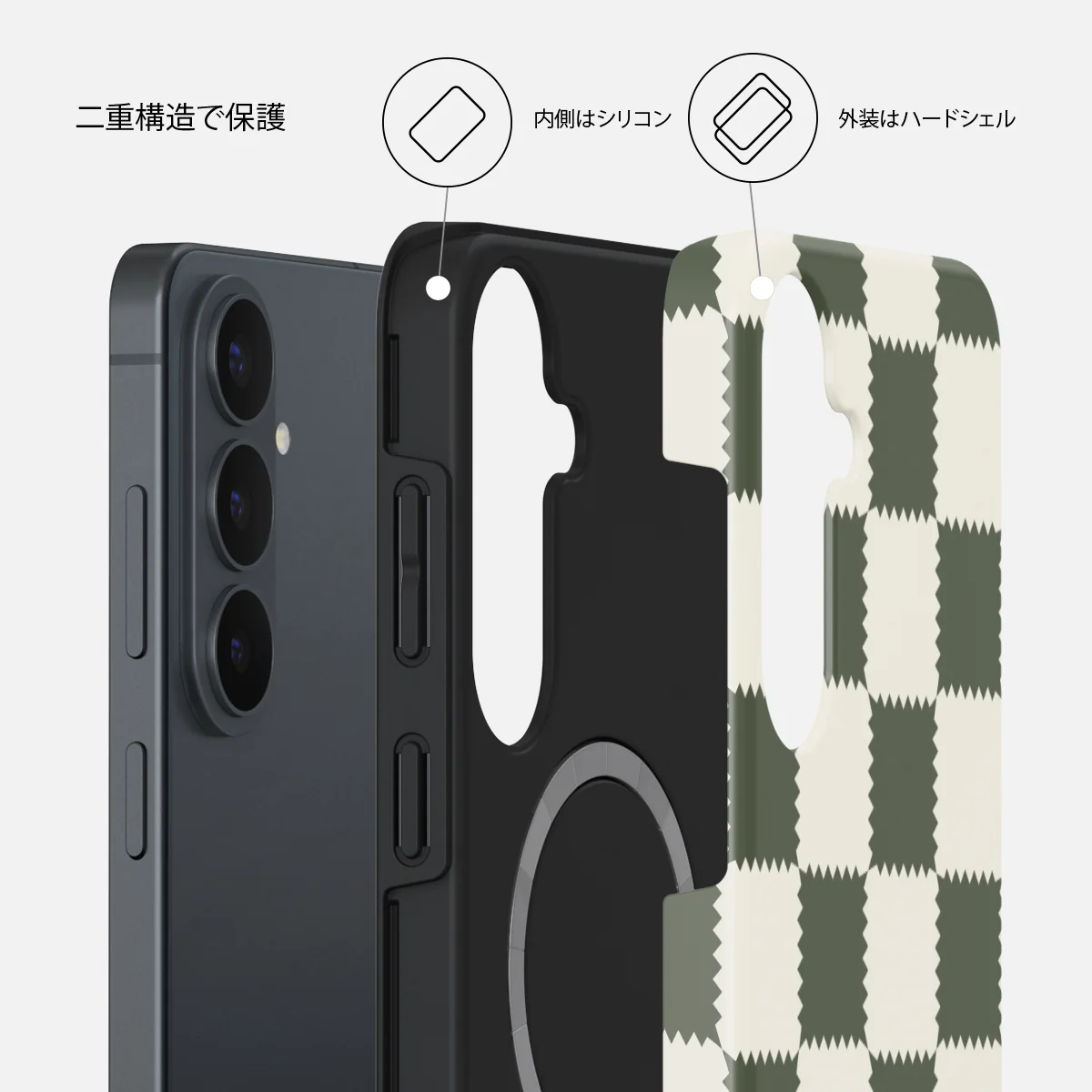 Retro Grid - Samsung Galaxy S26 FE ケース