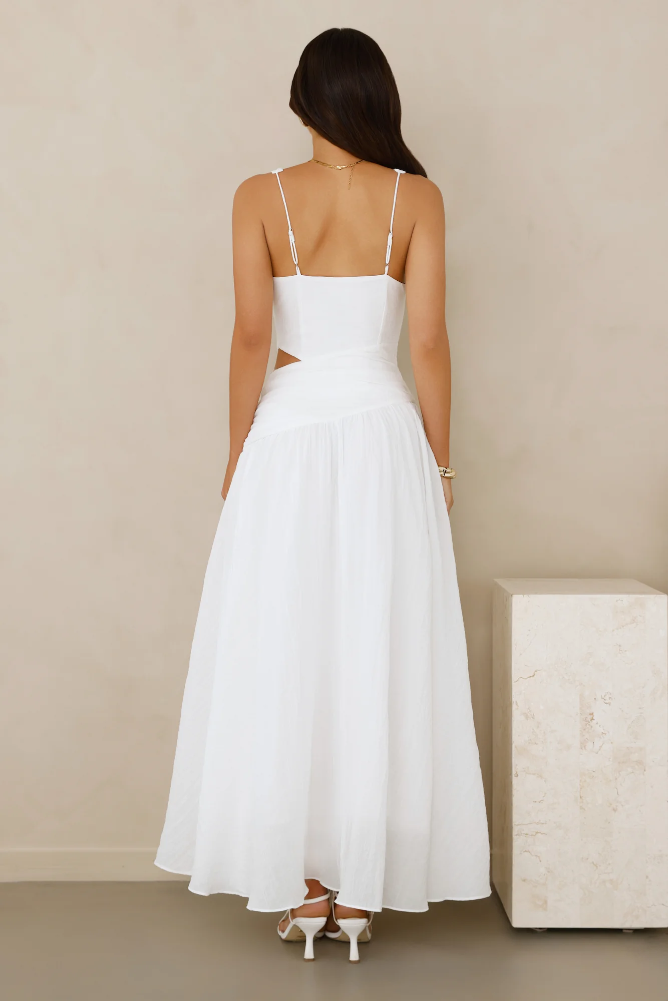 Saltwater Soul Strapless Midi Dress White - luluinthesky