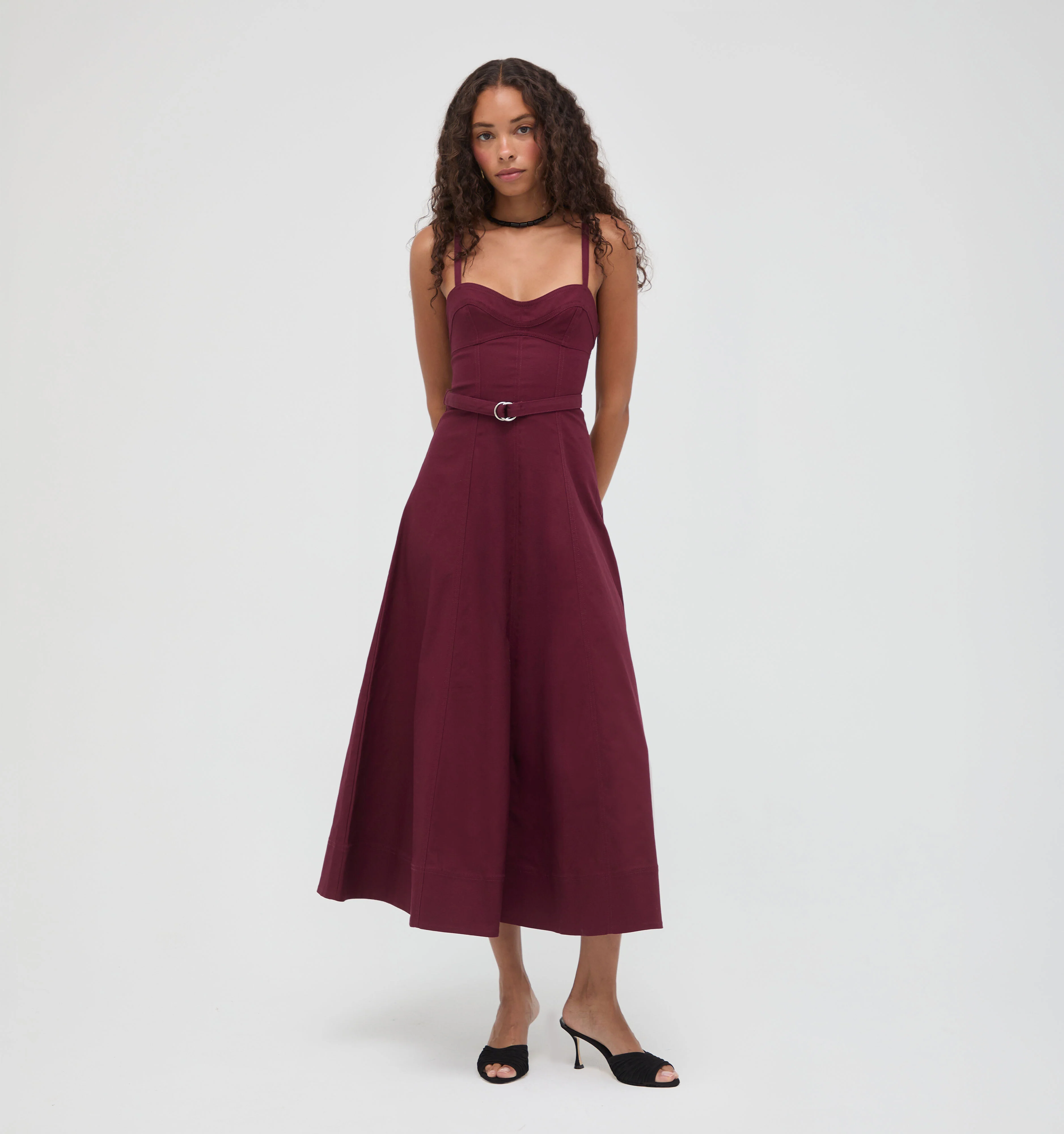 The Fiona Dress -  Mulberry