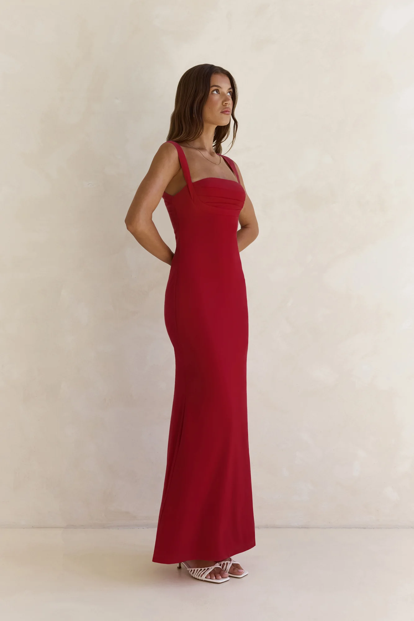 Spring In The Clouds Maxi Dress Burgundy - luluinthesky