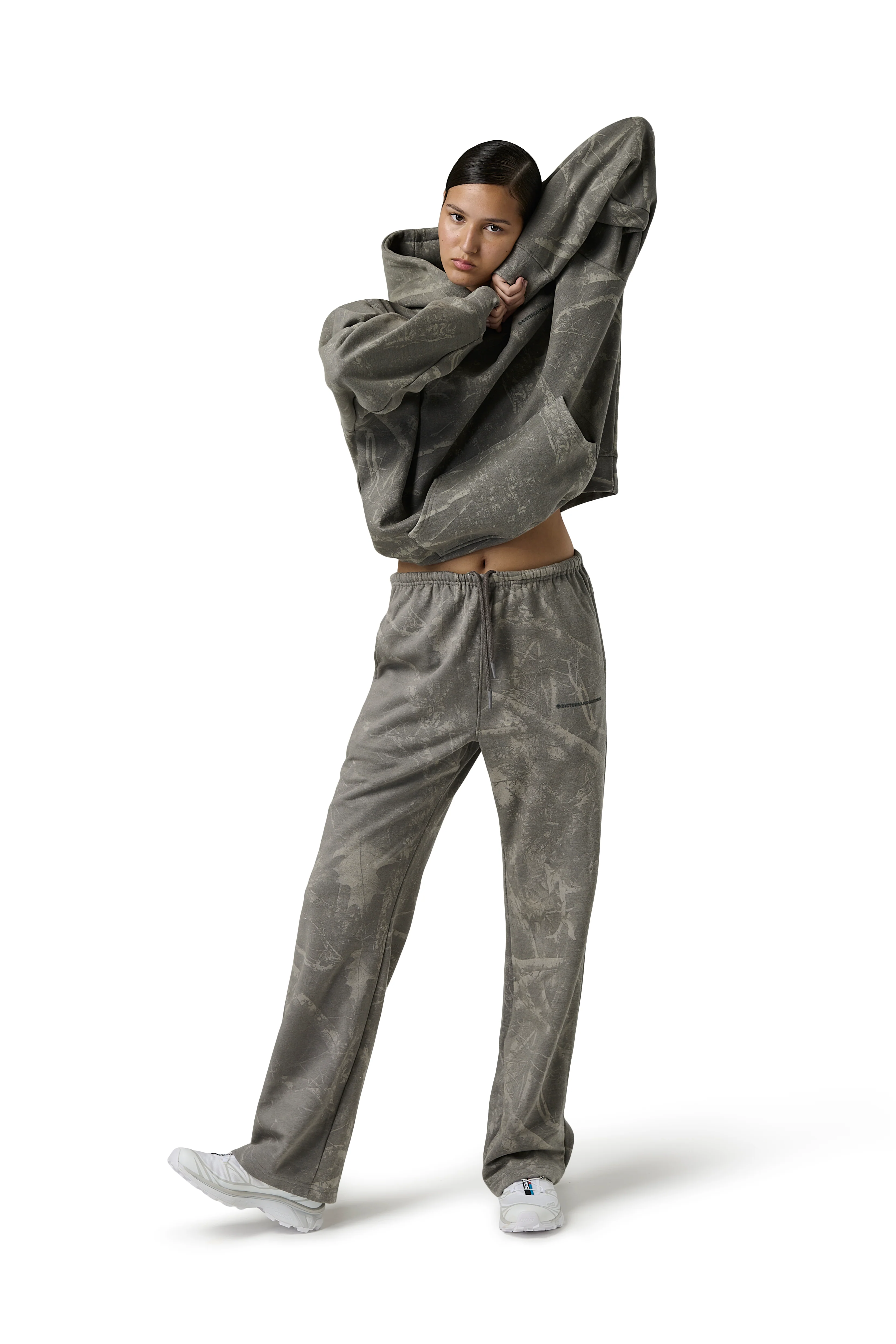 Ranch Wash Wide Leg Sweatpants in Camo