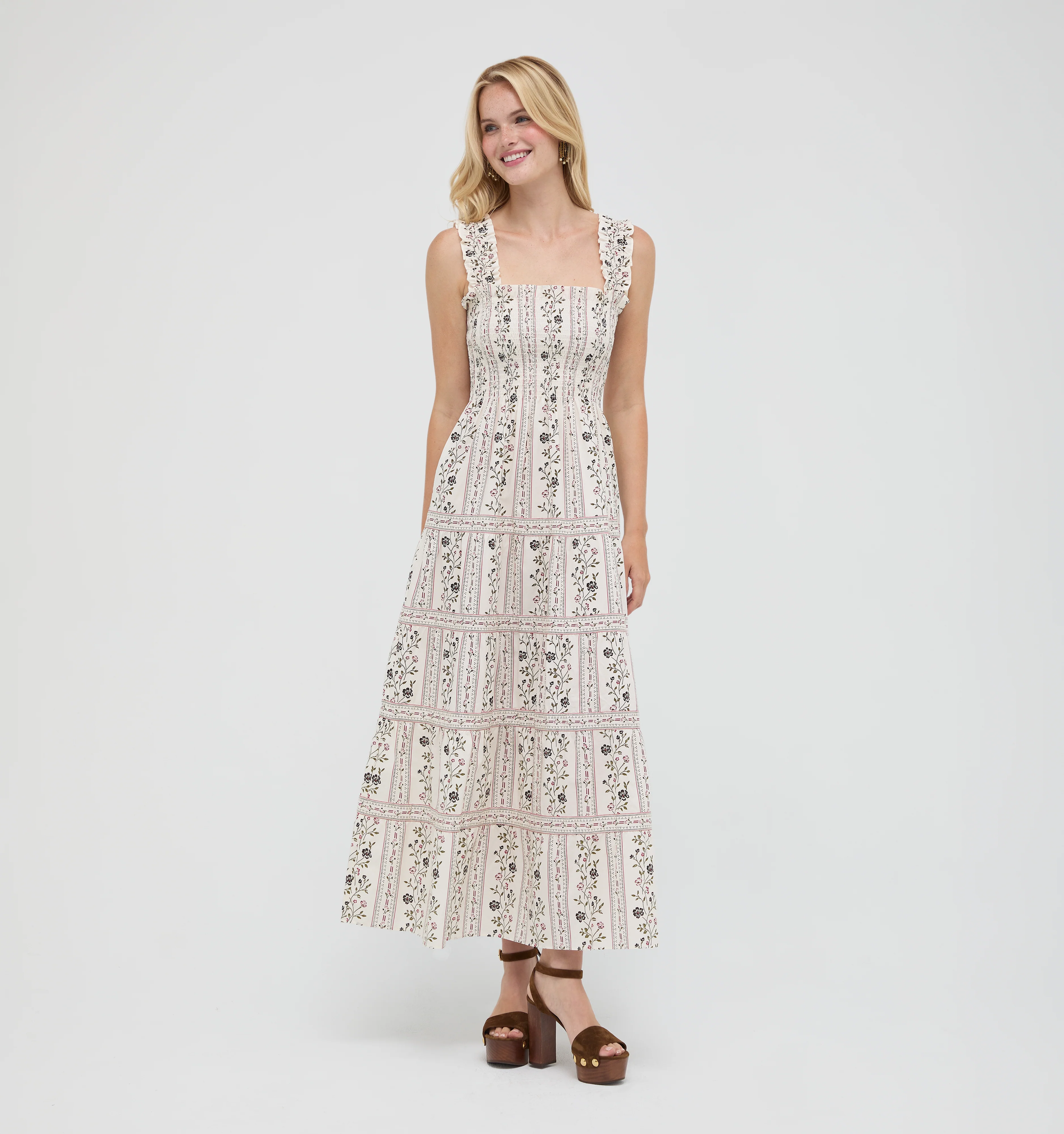 The Goldie Nap Dress -  Kelmscott Ribbon Stripe