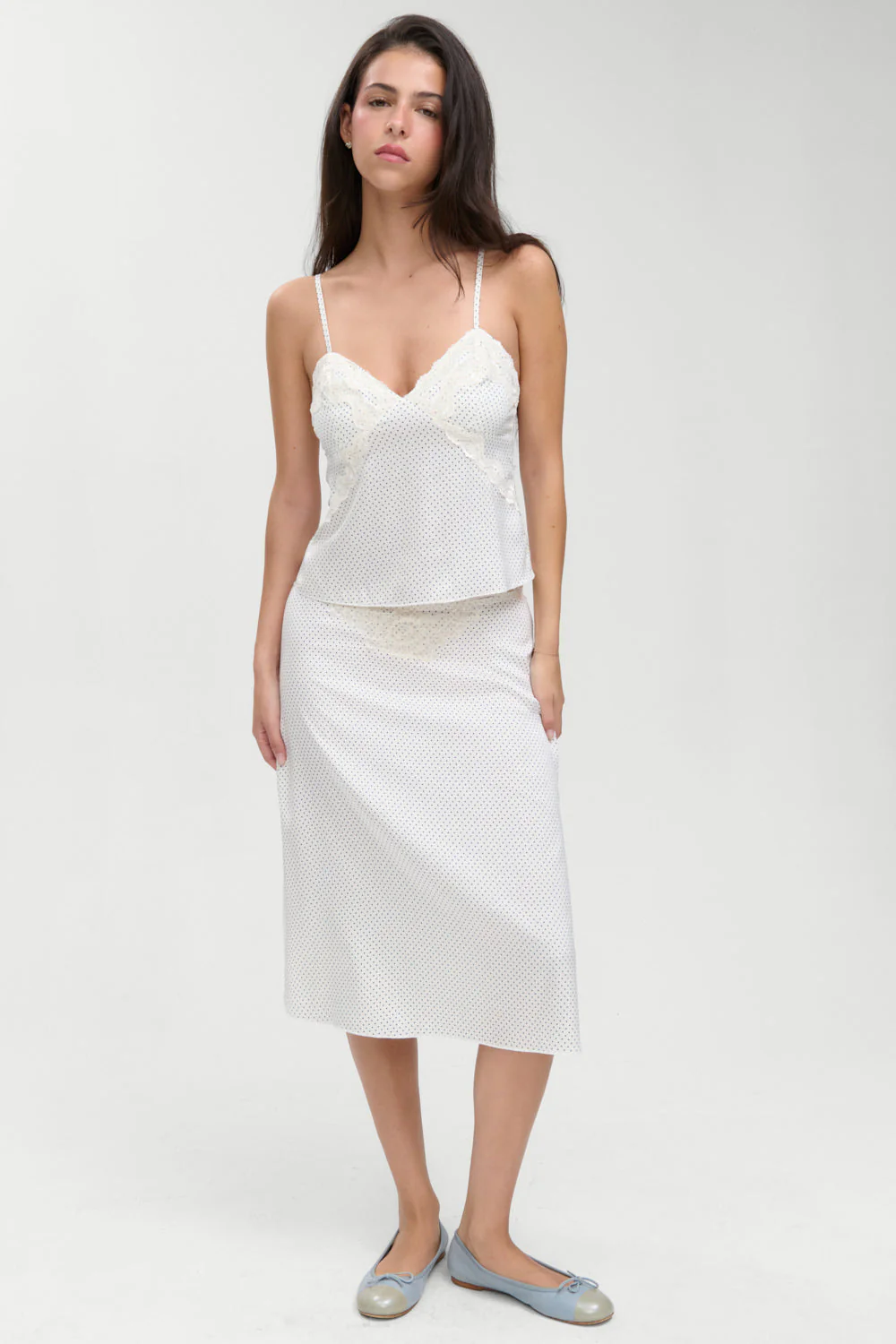 Laura Silk Camisole - French Pearl
