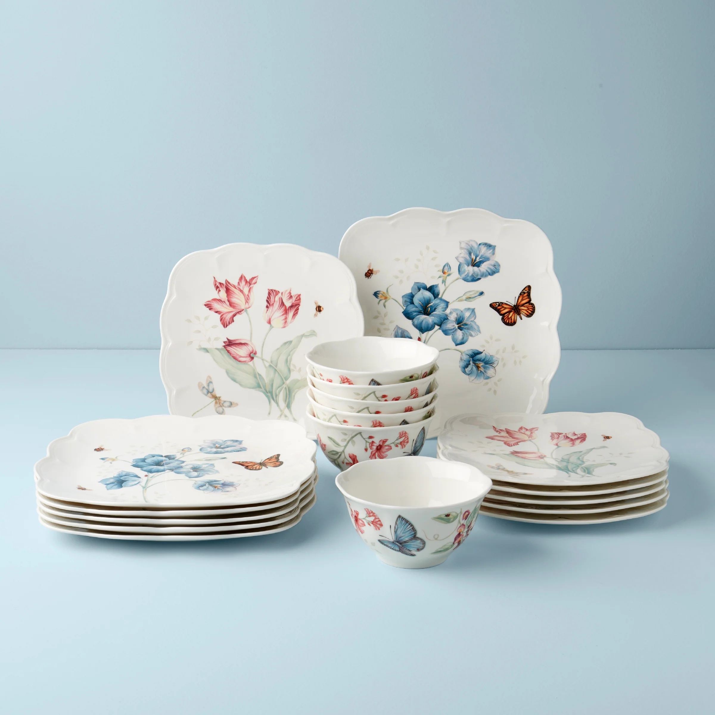 Butterfly Meadow Square 18-Piece Set