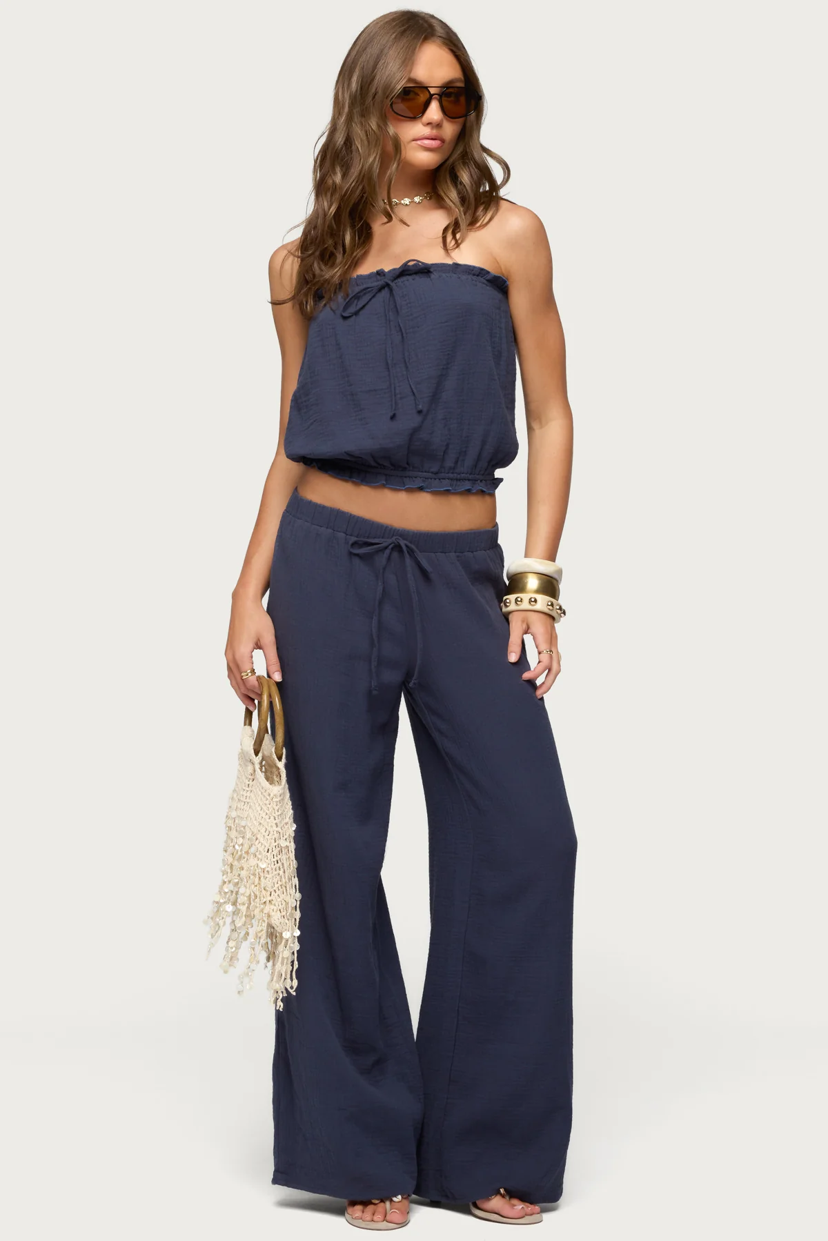 Viktoria Strapless Gauze Bubble Top