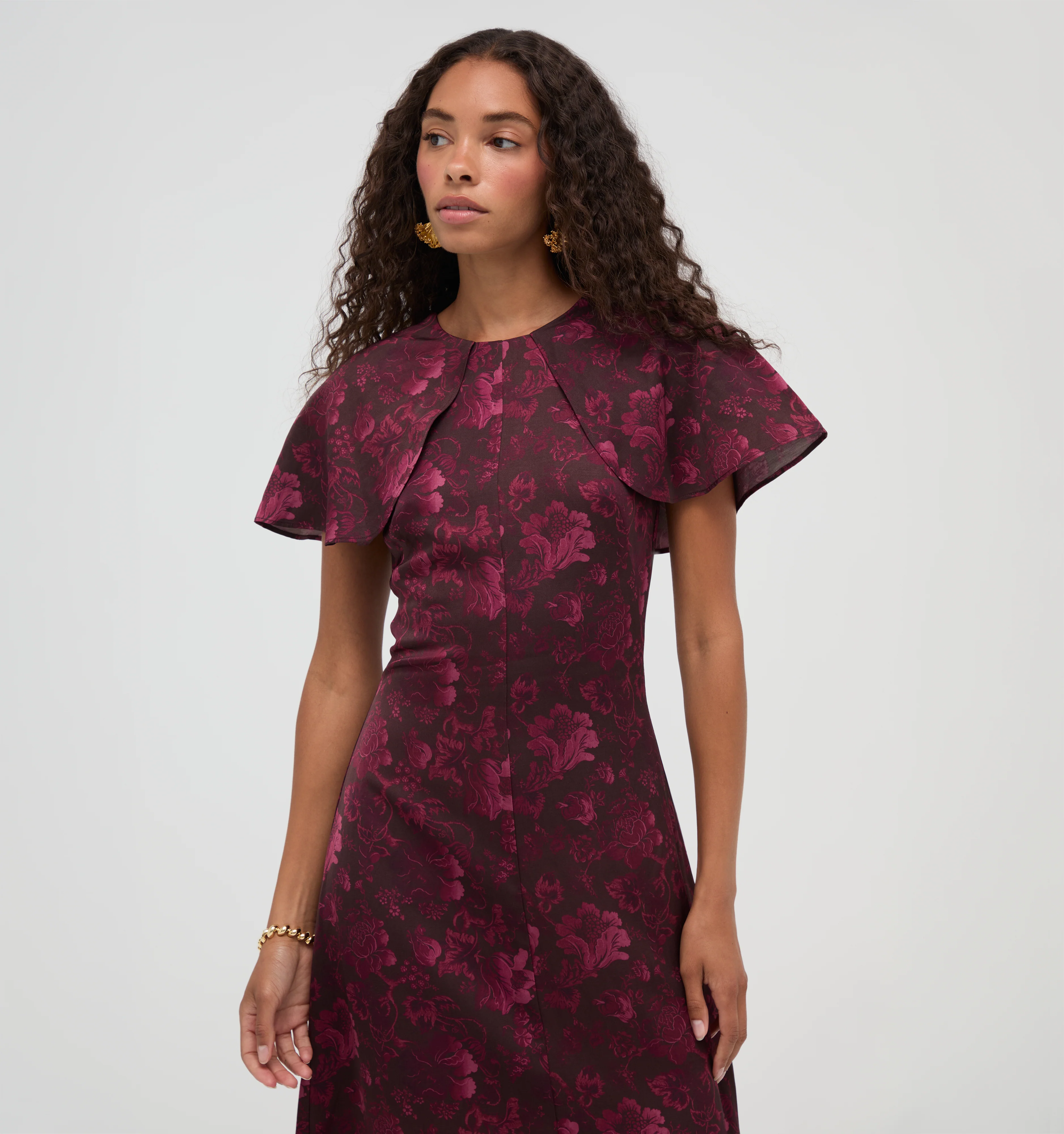 The Davina Dress - Annabelle Botanica Burgundy