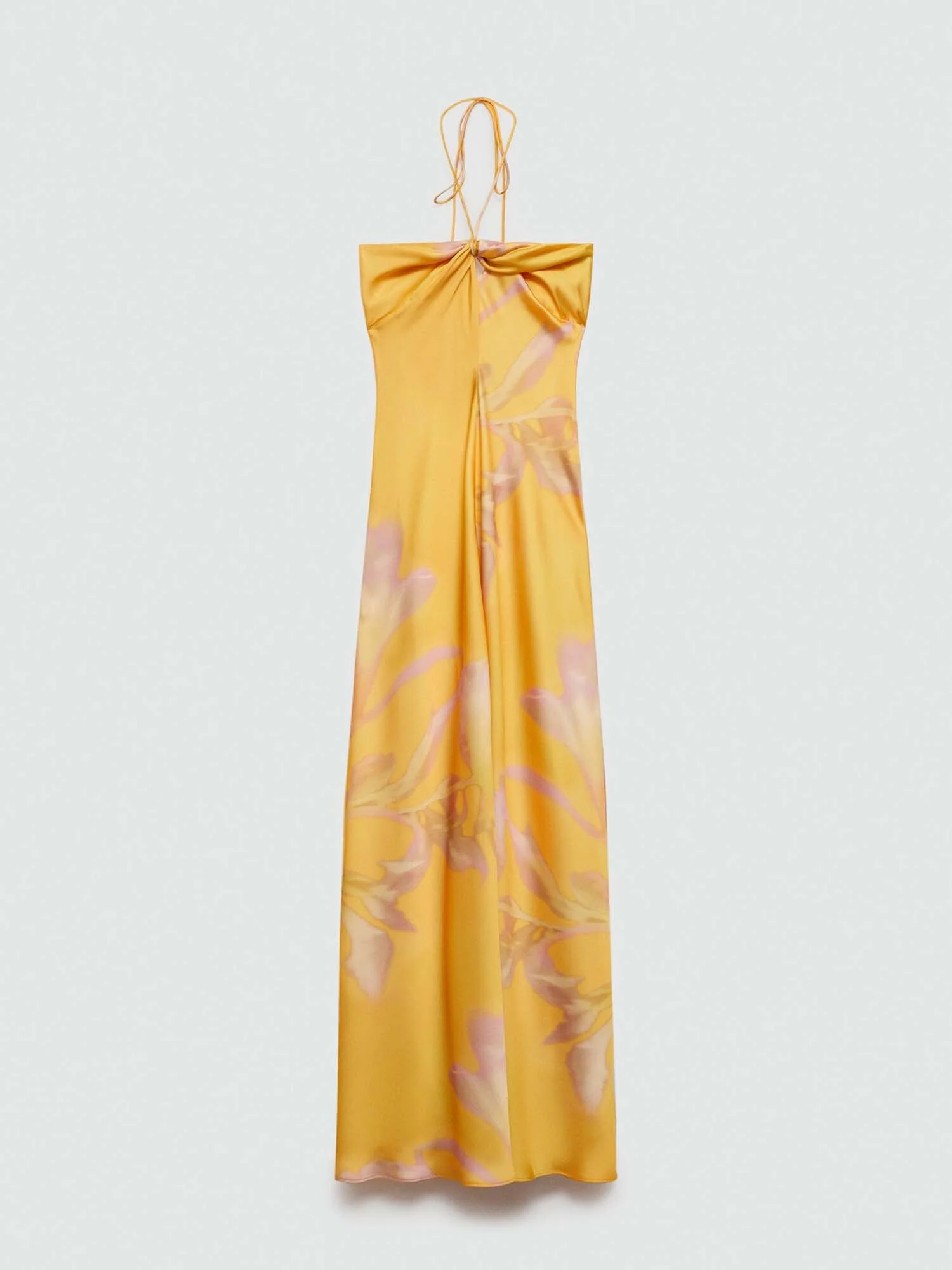 Yellow Halter Maxi Dress