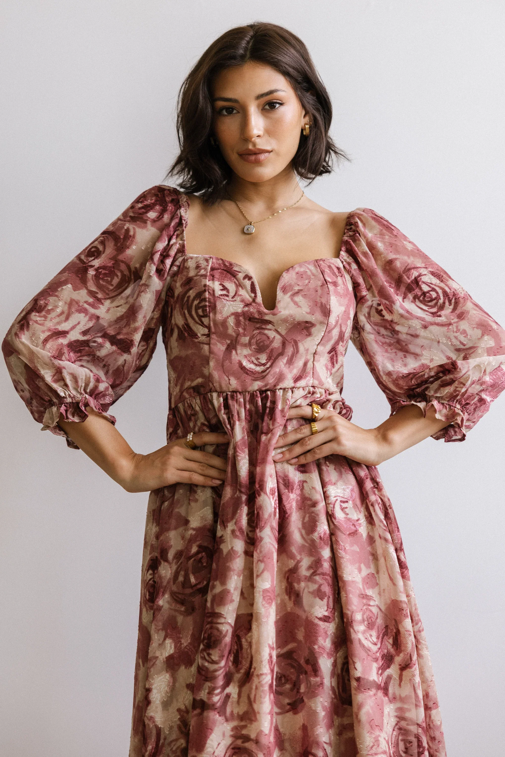 Kimmie Floral Midi Dress