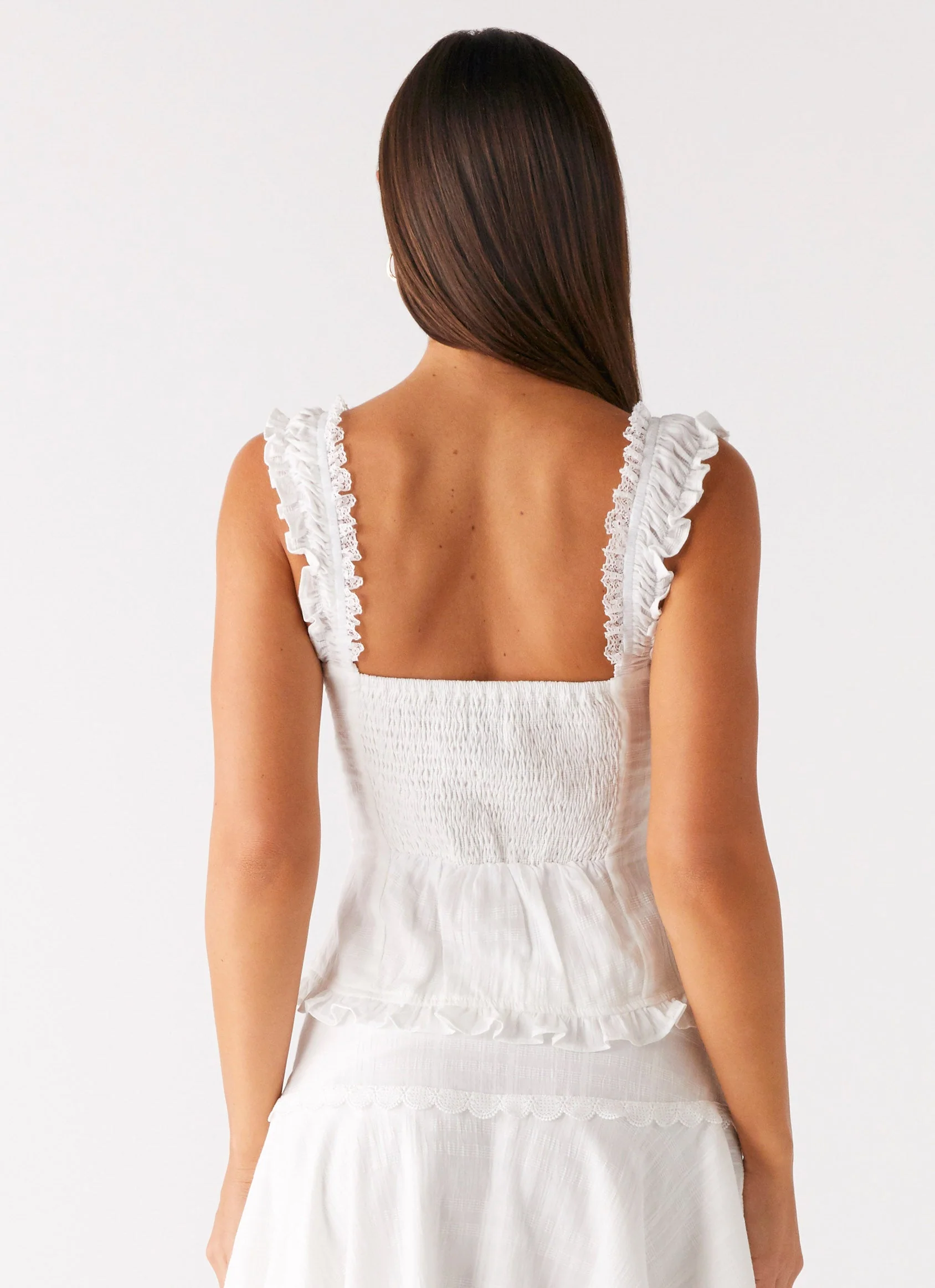 Clearwater Mist Top - White - luluinthesky