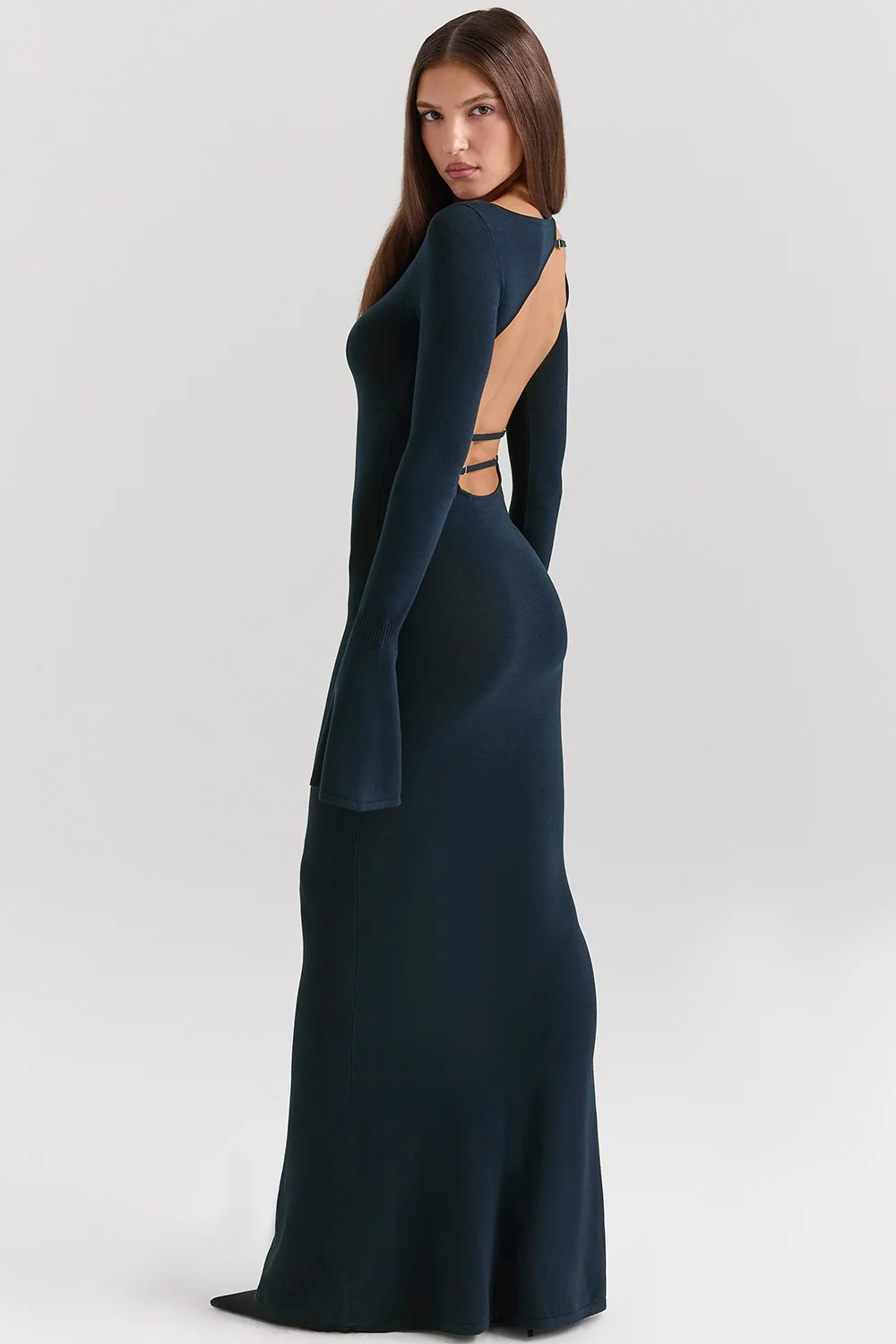 midnight blue maxi dress