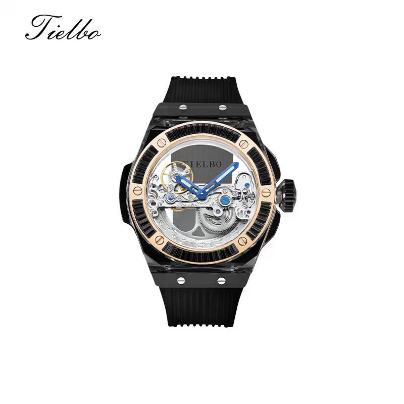 Prism Black – Transparent Skeleton Watch T711