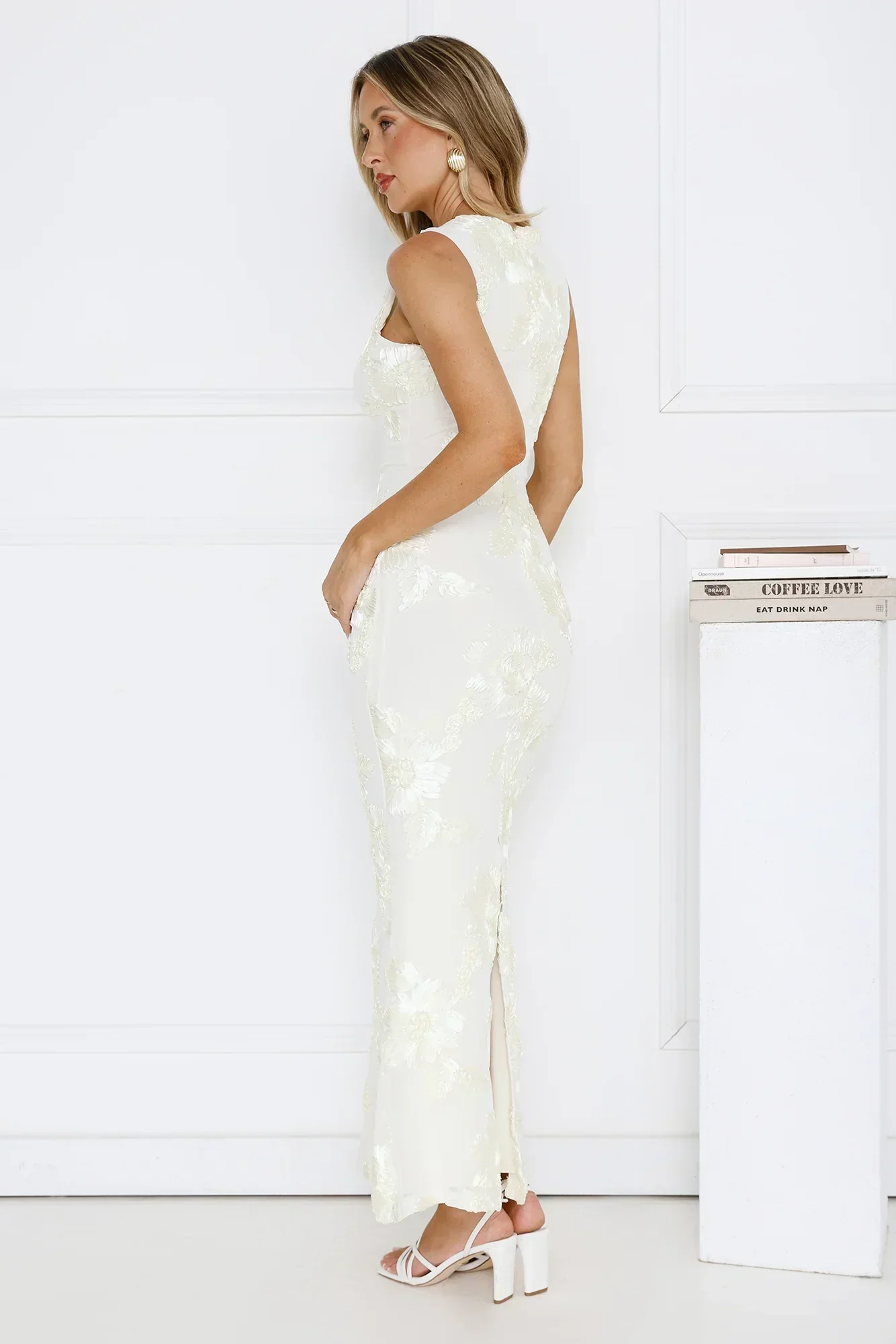 Vibe To It Mesh Maxi Dress