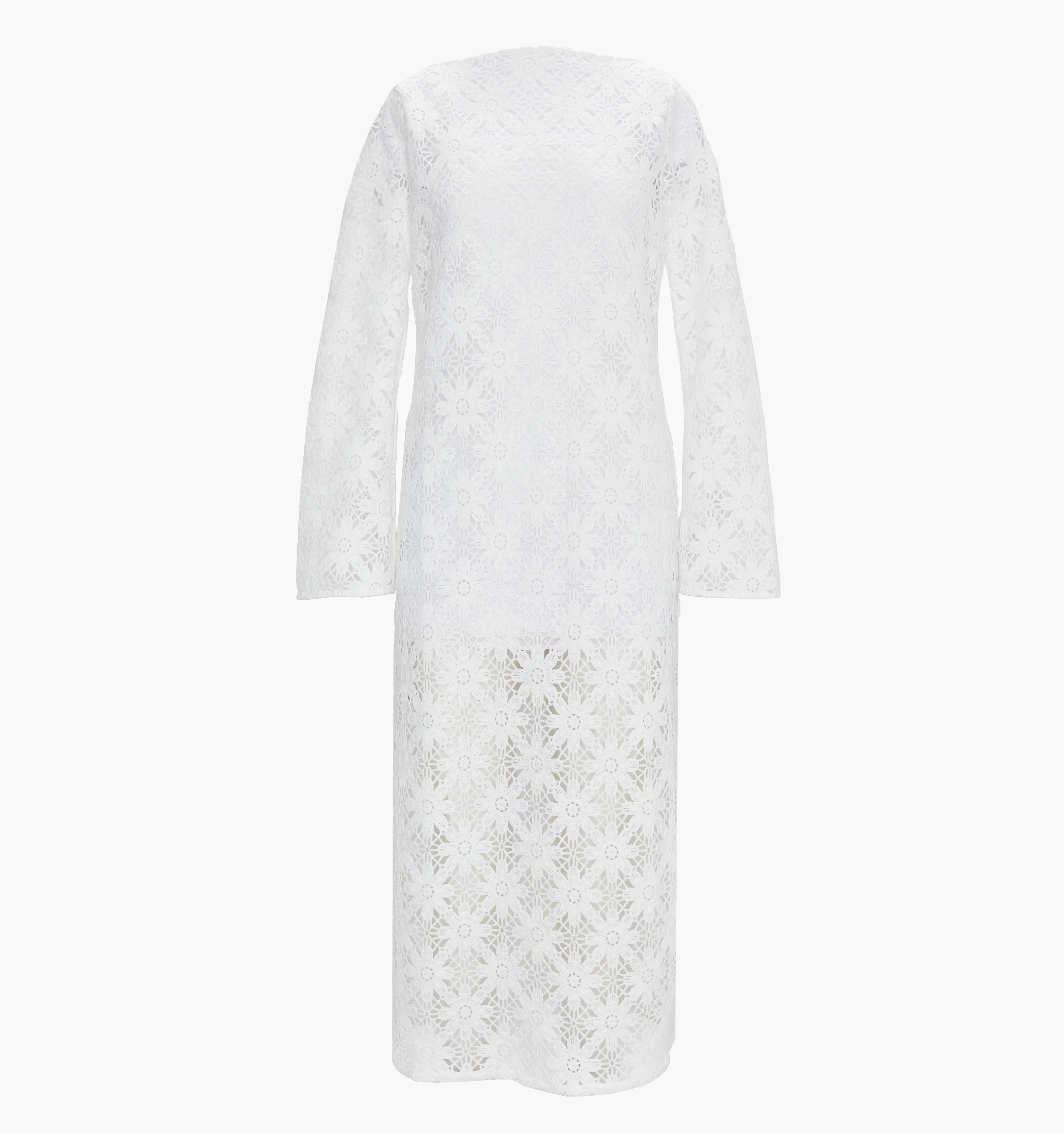 The Eliza Dress - White Daisy Crochet