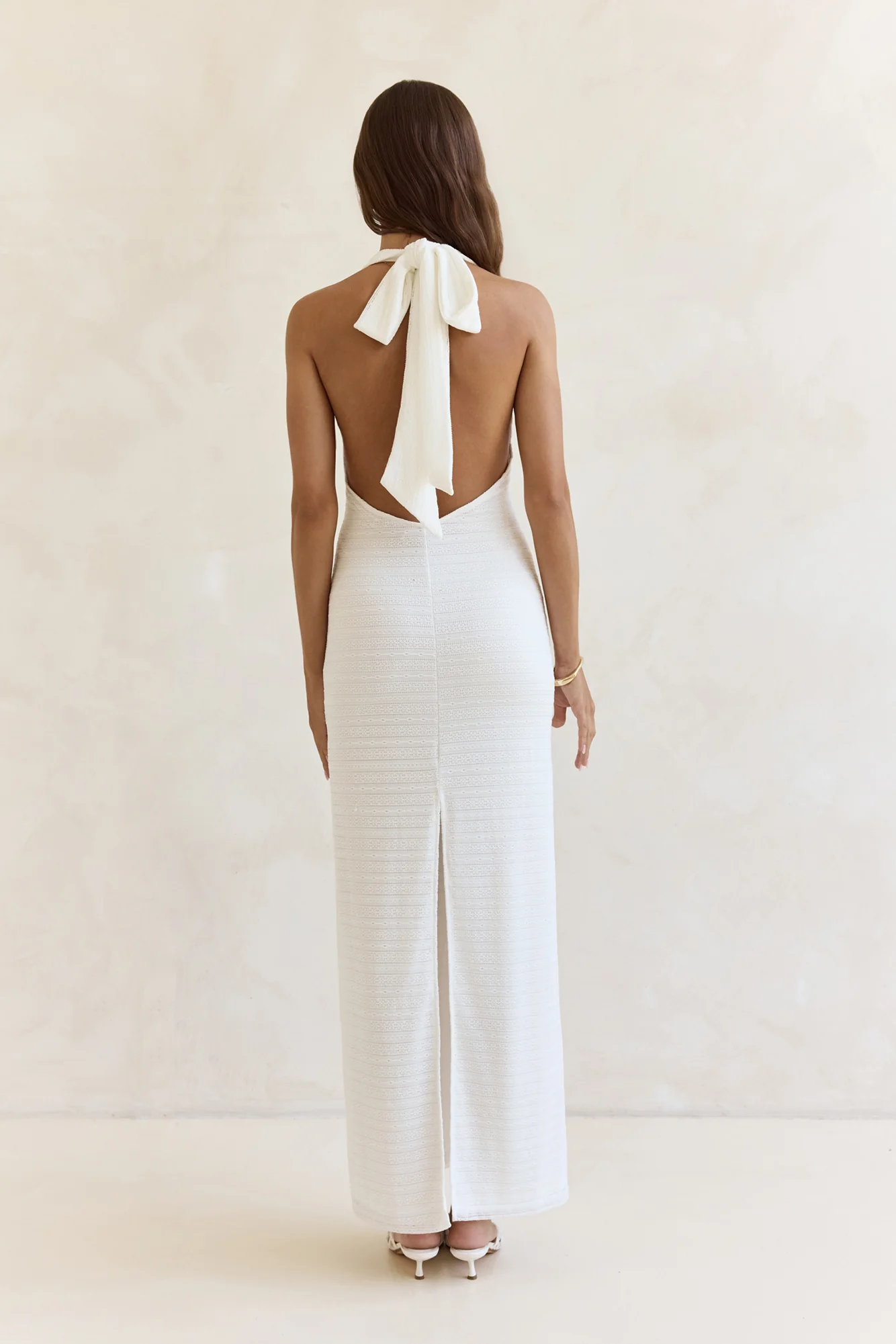 Chic By Day Halter Maxi Dress White