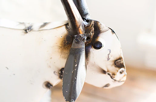 Recycled Folk Art Metal Goat