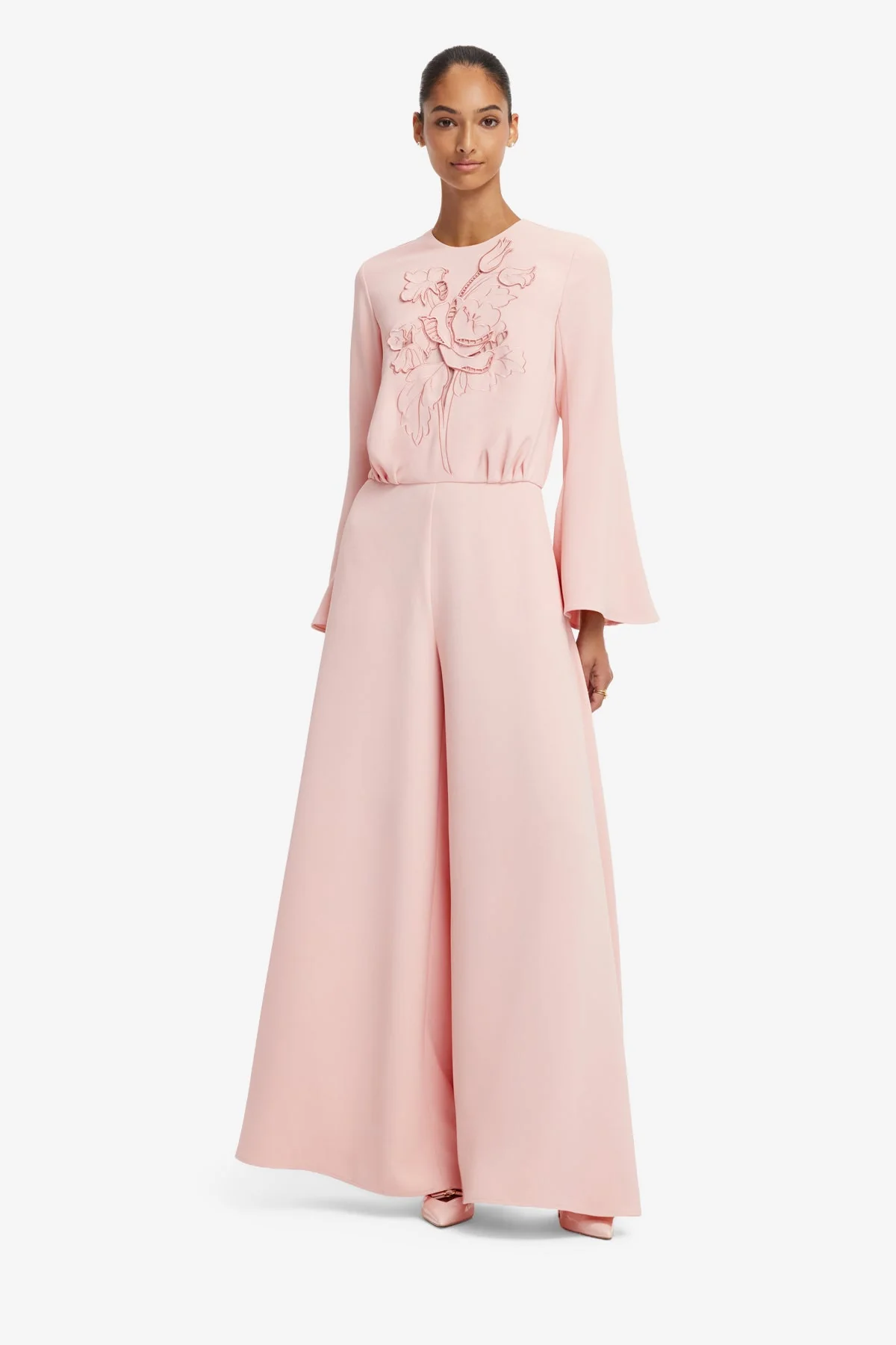 Leanne Appliqué Jumpsuit - Dusty Pink