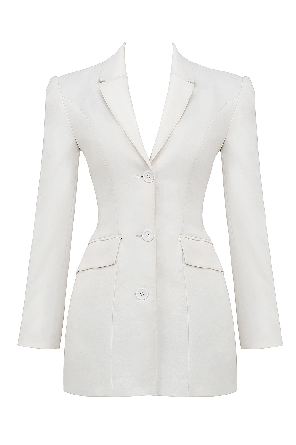 White Blazer Mini Dress