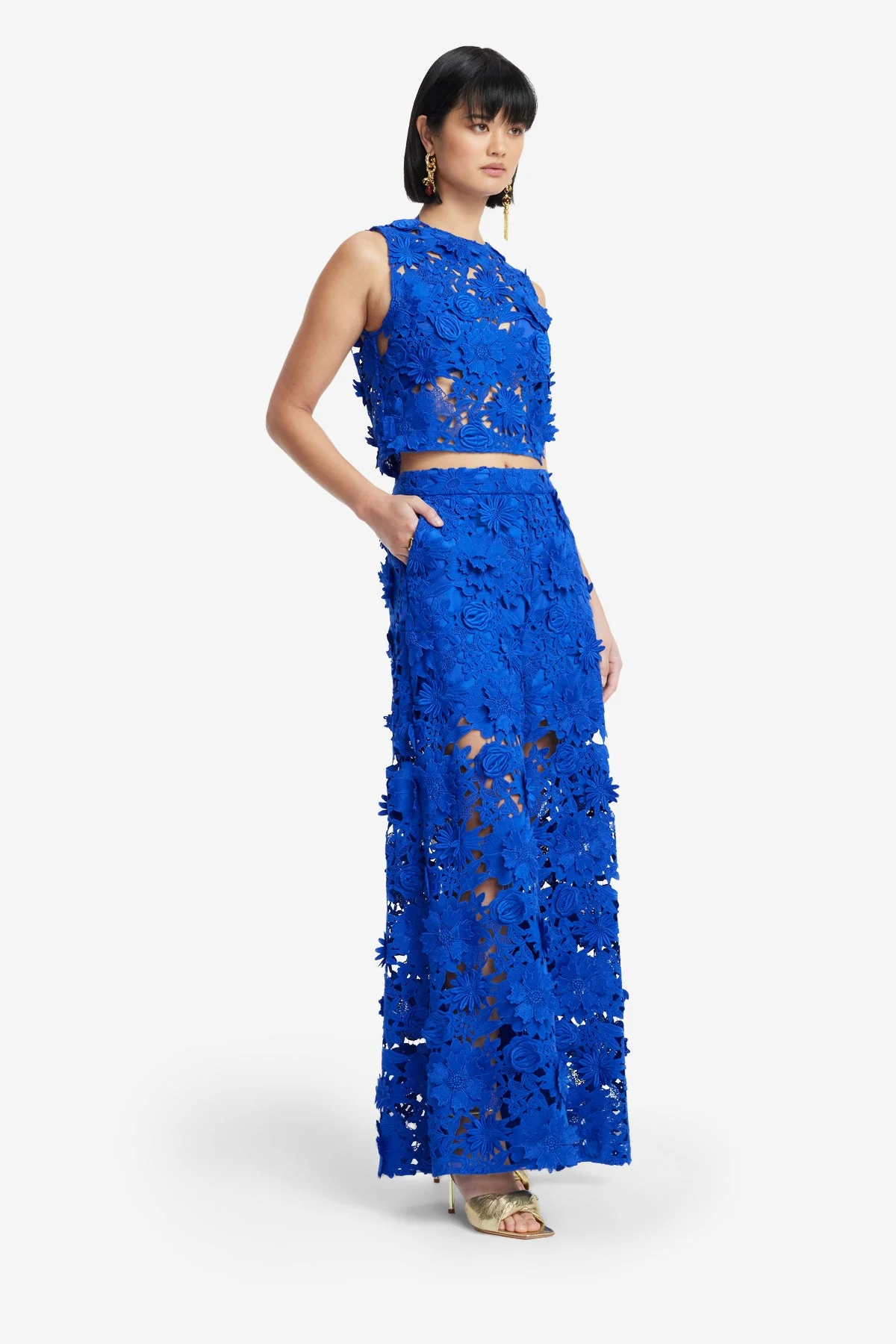 Candied Lace Pants - Lapis