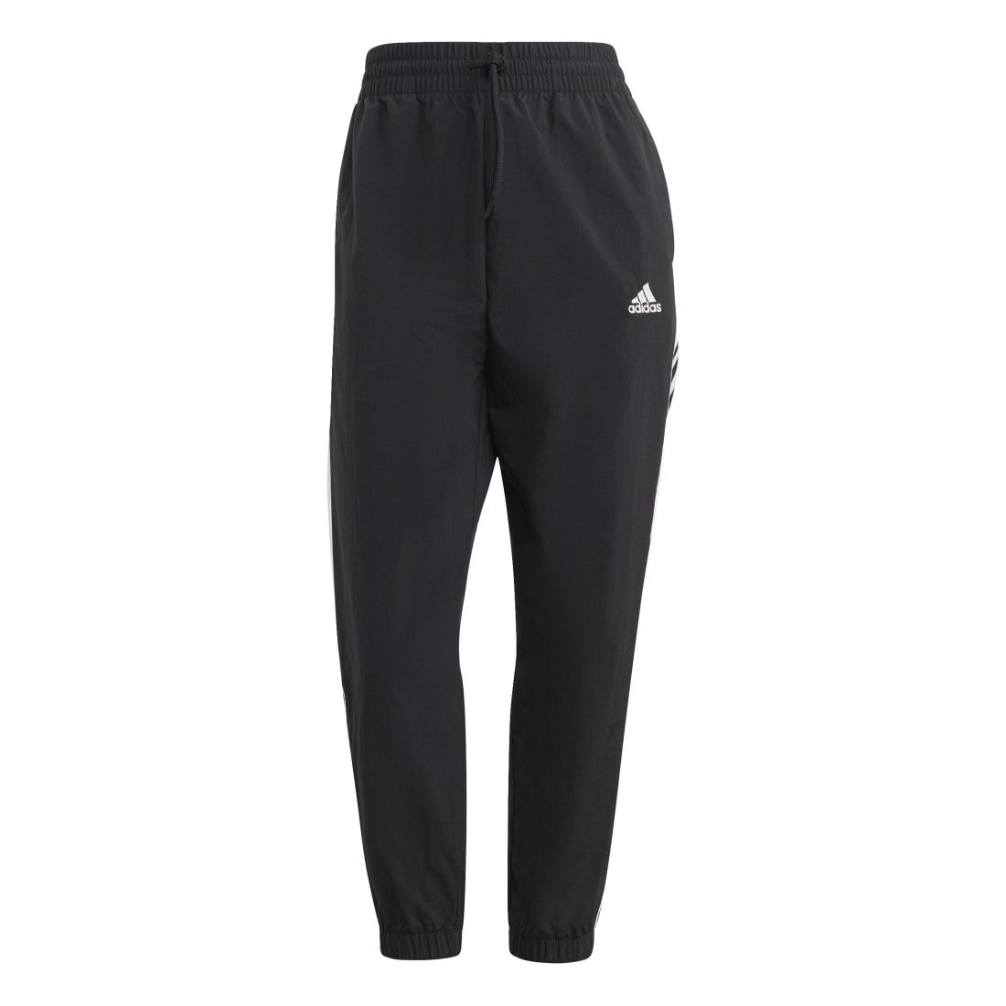 Adidas Essentials 3 Stripes Womens Woven 7/8 Pants Black HT3398