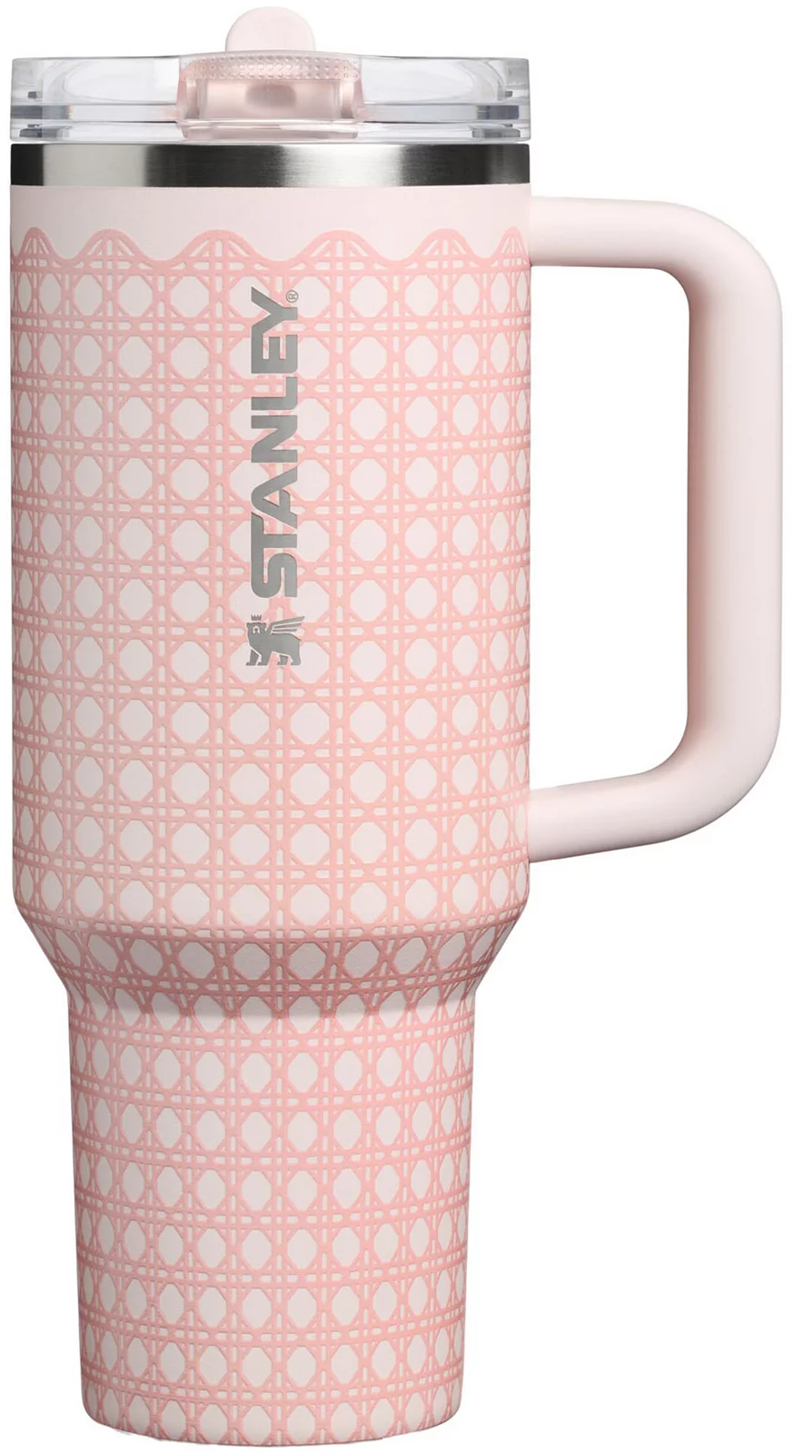 Stanley 40 oz. Quencher ProTour Flip Straw Tumbler - Rose Quartz Rattan