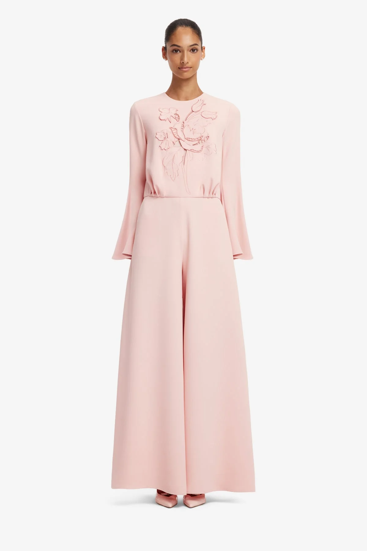 Leanne Appliqué Jumpsuit - Dusty Pink