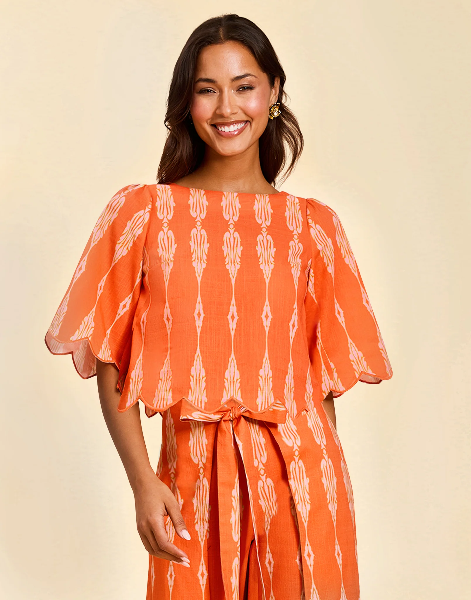 Charlize Scallop Top