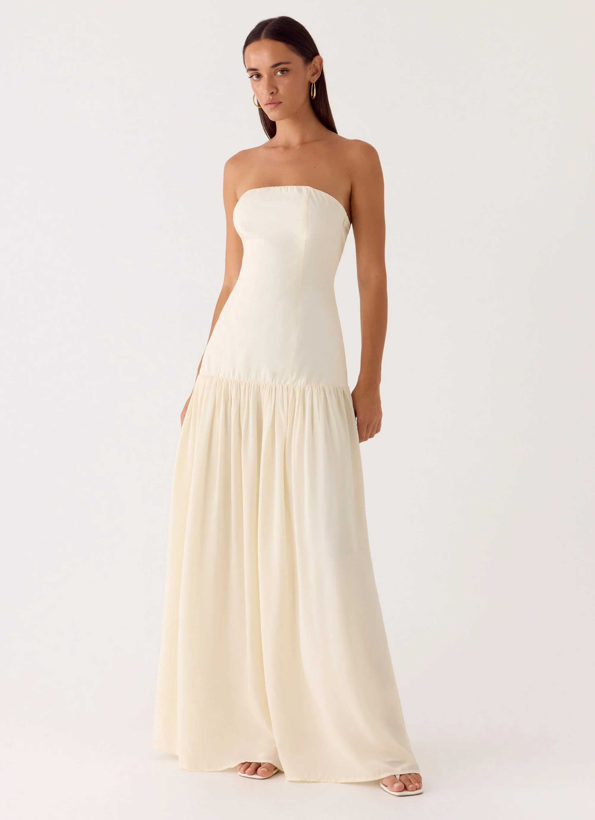 Slowing Tide Maxi Dress - Ivory
