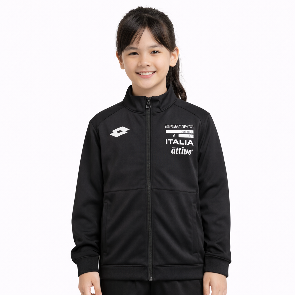 LOTTO Sportivo Italia Attivo Junior's Jacket Black PAJK25002-BLK