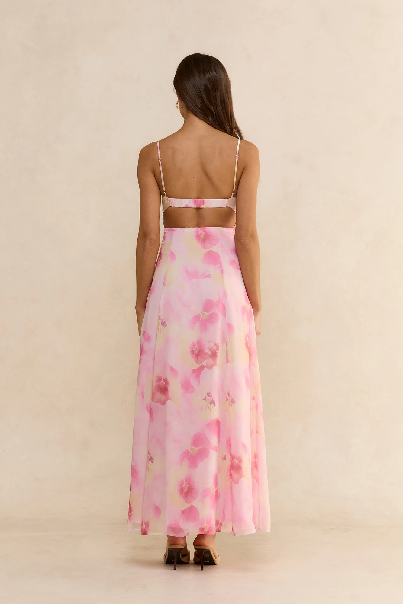 Blushing Meadow Maxi Dress Pink