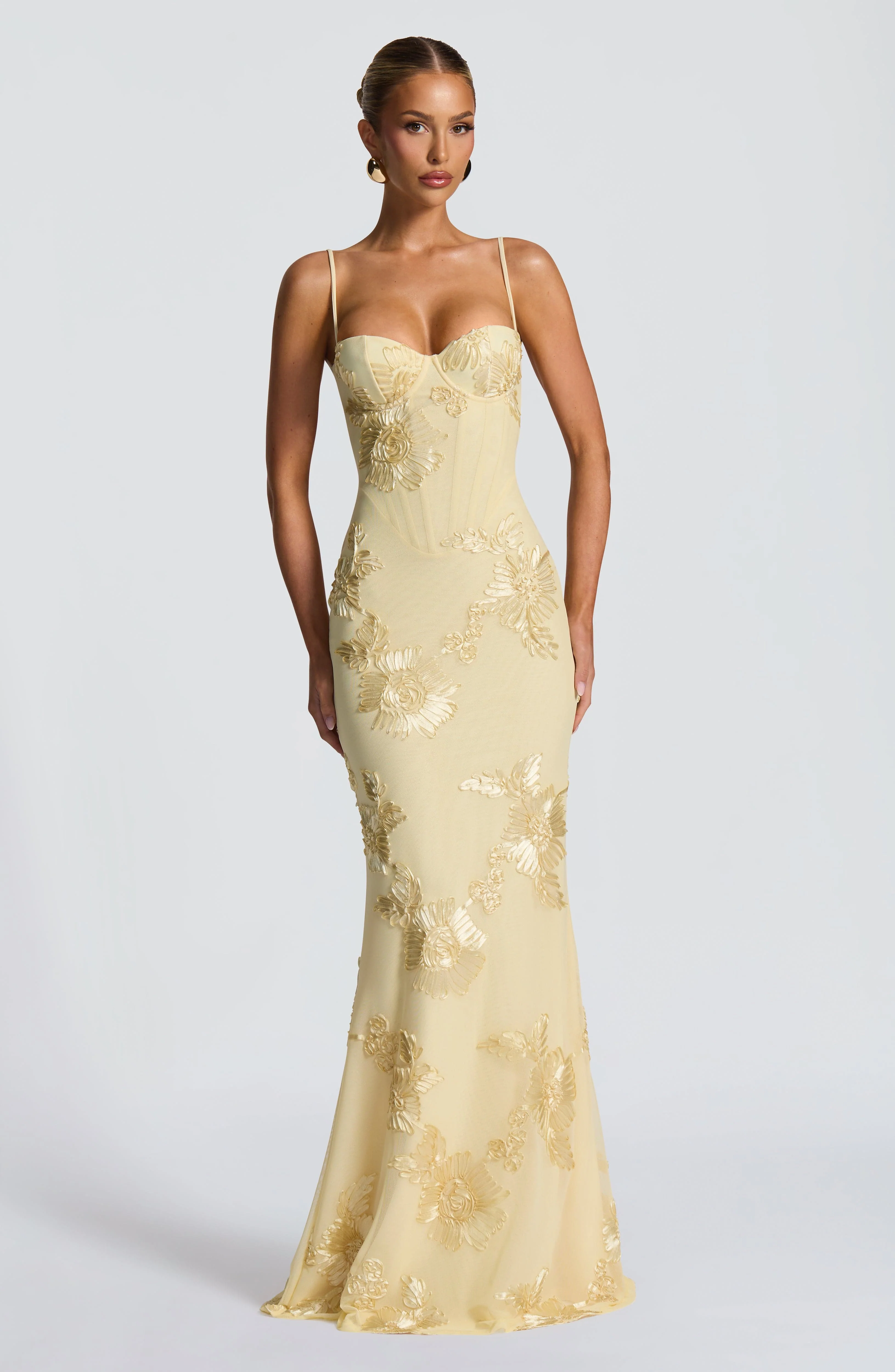 Nefertiti Maxi Dress - Lemon