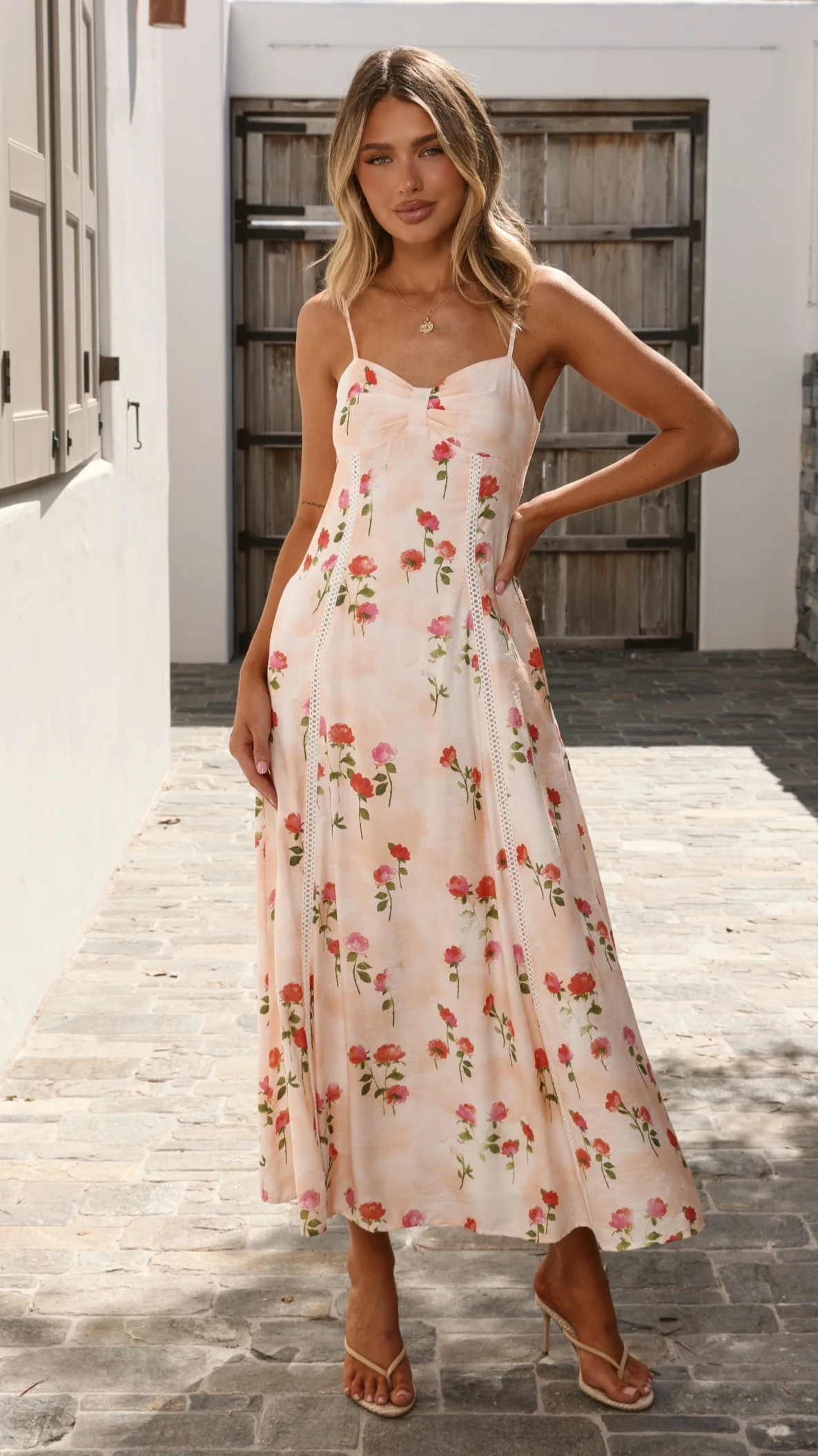 Suri Maxi Dress - Pink Floral