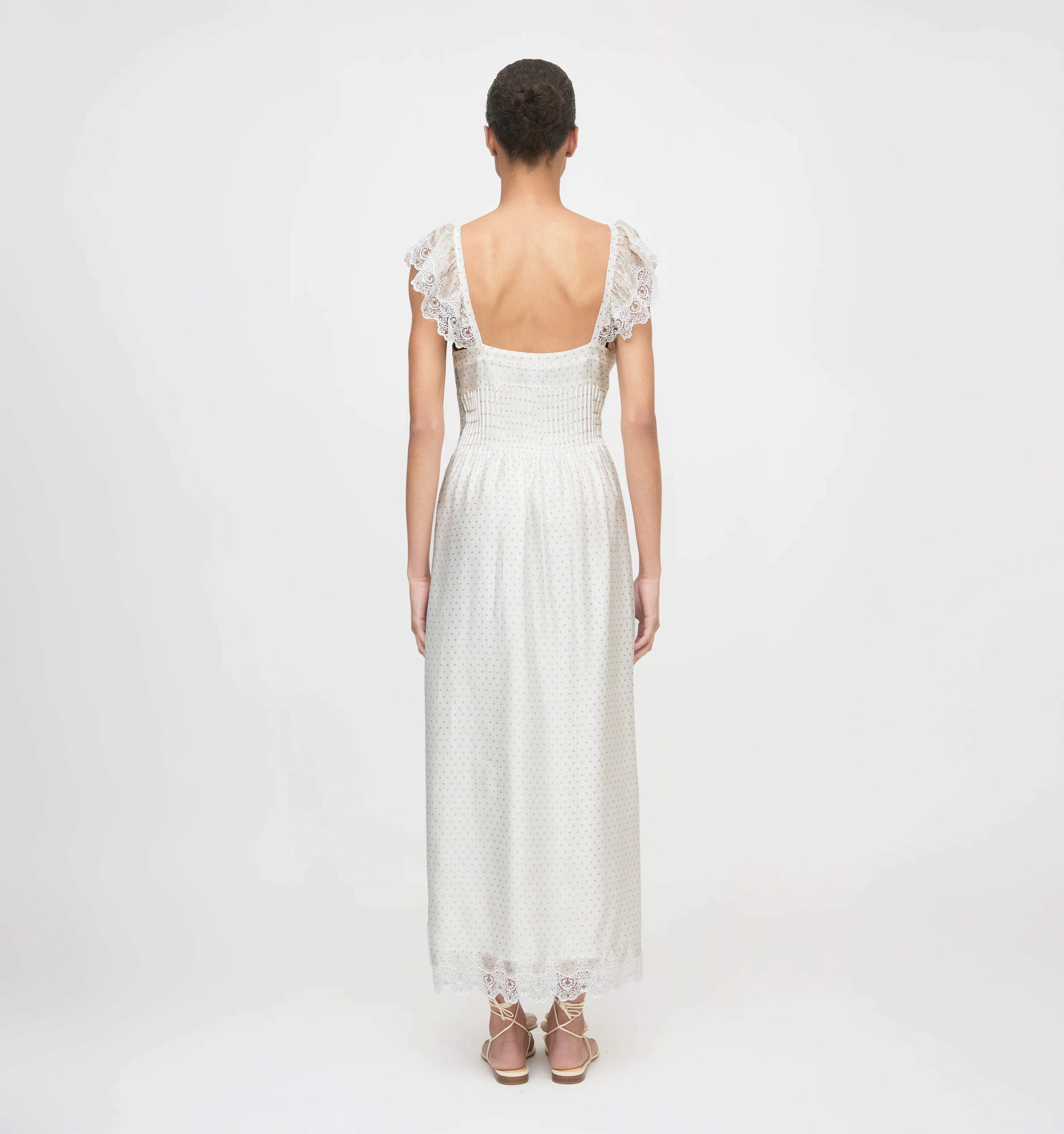 The Beckham Dress - Sand Dot